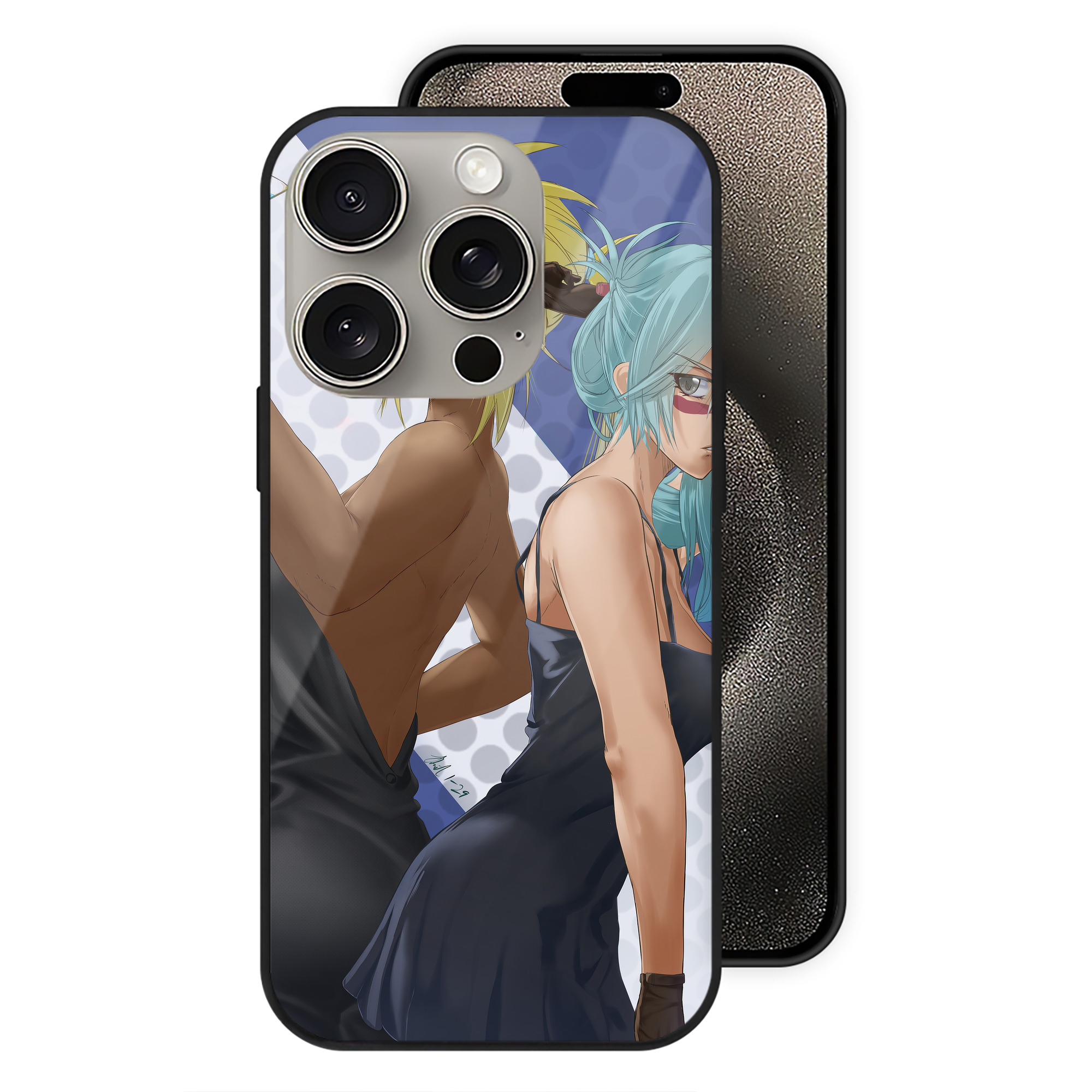 （画像用） ブリーチ BLEACH 【iPhone15Pro対応】スマホケース 耐衝撃＆黄変防止 背面ガラス