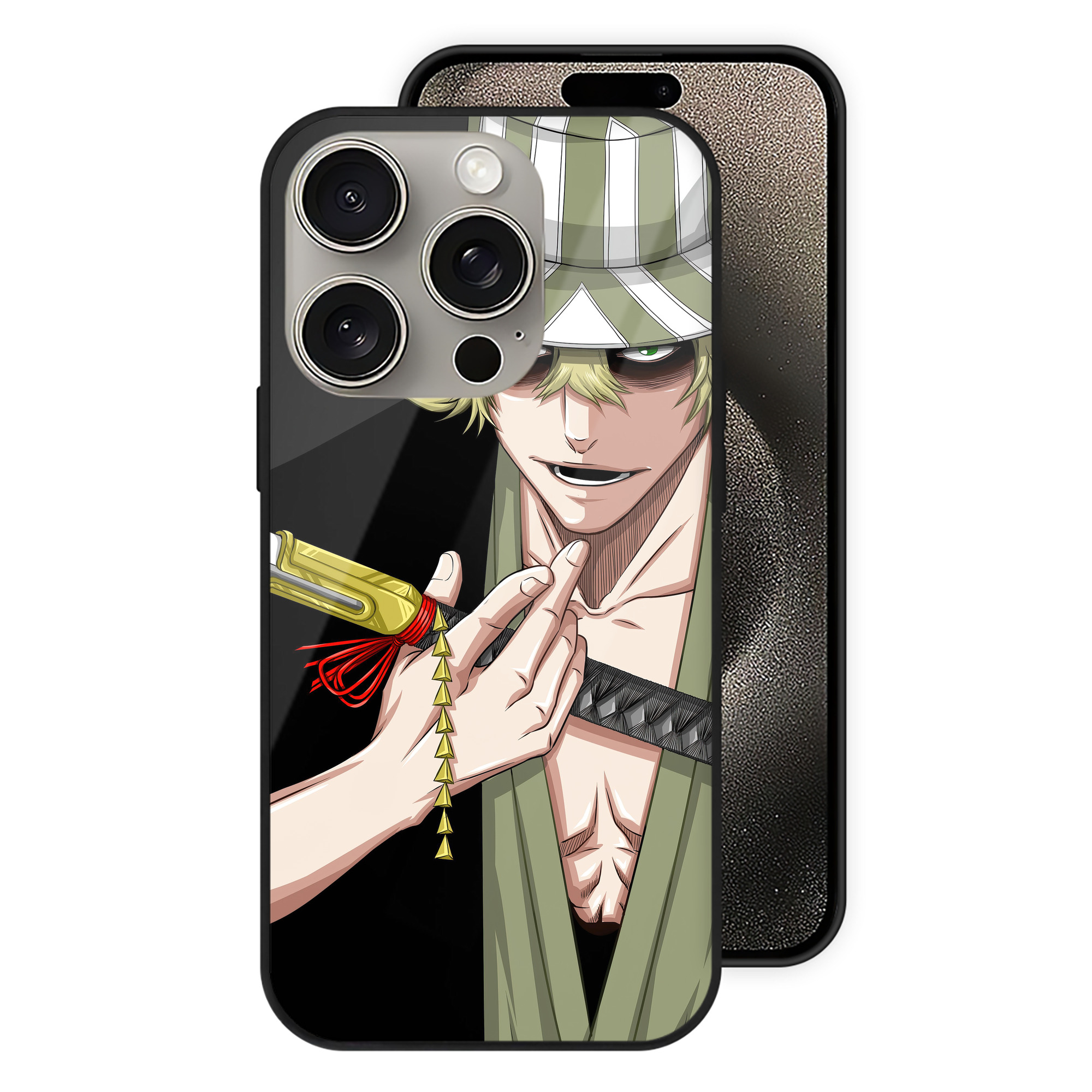 （画像用） ブリーチ BLEACH 【iPhone15Pro対応】スマホケース 耐衝撃＆黄変防止 背面ガラス