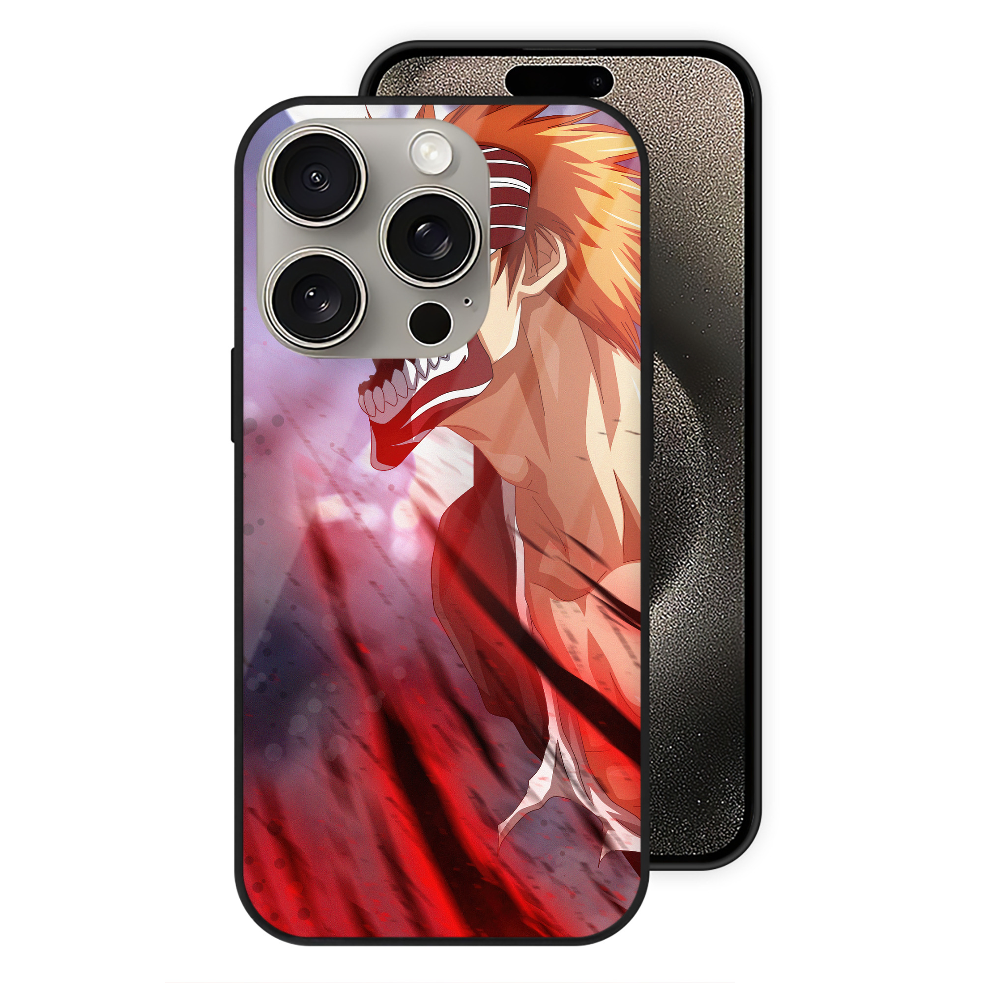 （画像用） ブリーチ BLEACH 【iPhone15Pro対応】スマホケース 耐衝撃＆黄変防止 背面ガラス
