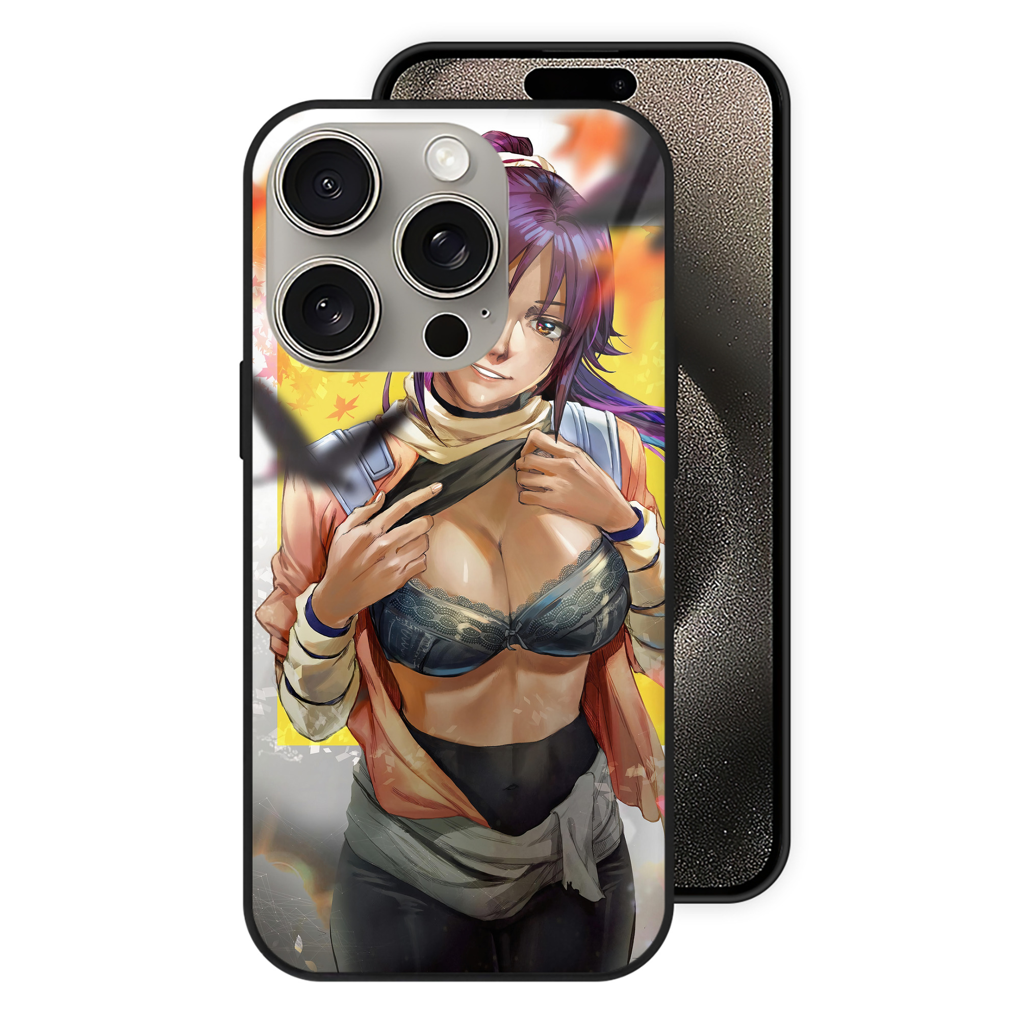 （画像用） ブリーチ BLEACH 【iPhone15Pro対応】スマホケース 耐衝撃＆黄変防止 背面ガラス