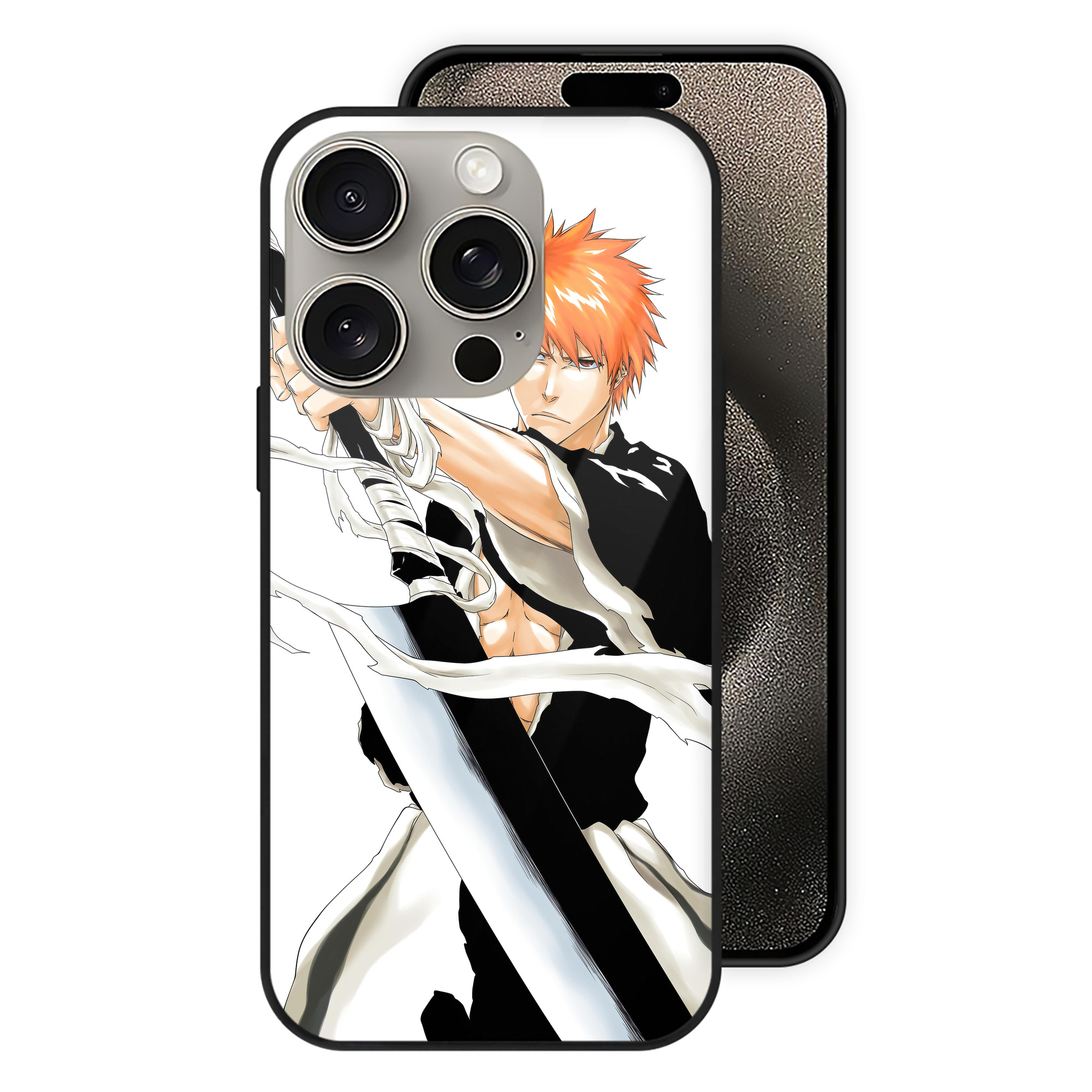 （画像用） ブリーチ BLEACH 【iPhone15Pro対応】スマホケース 耐衝撃＆黄変防止 背面ガラス