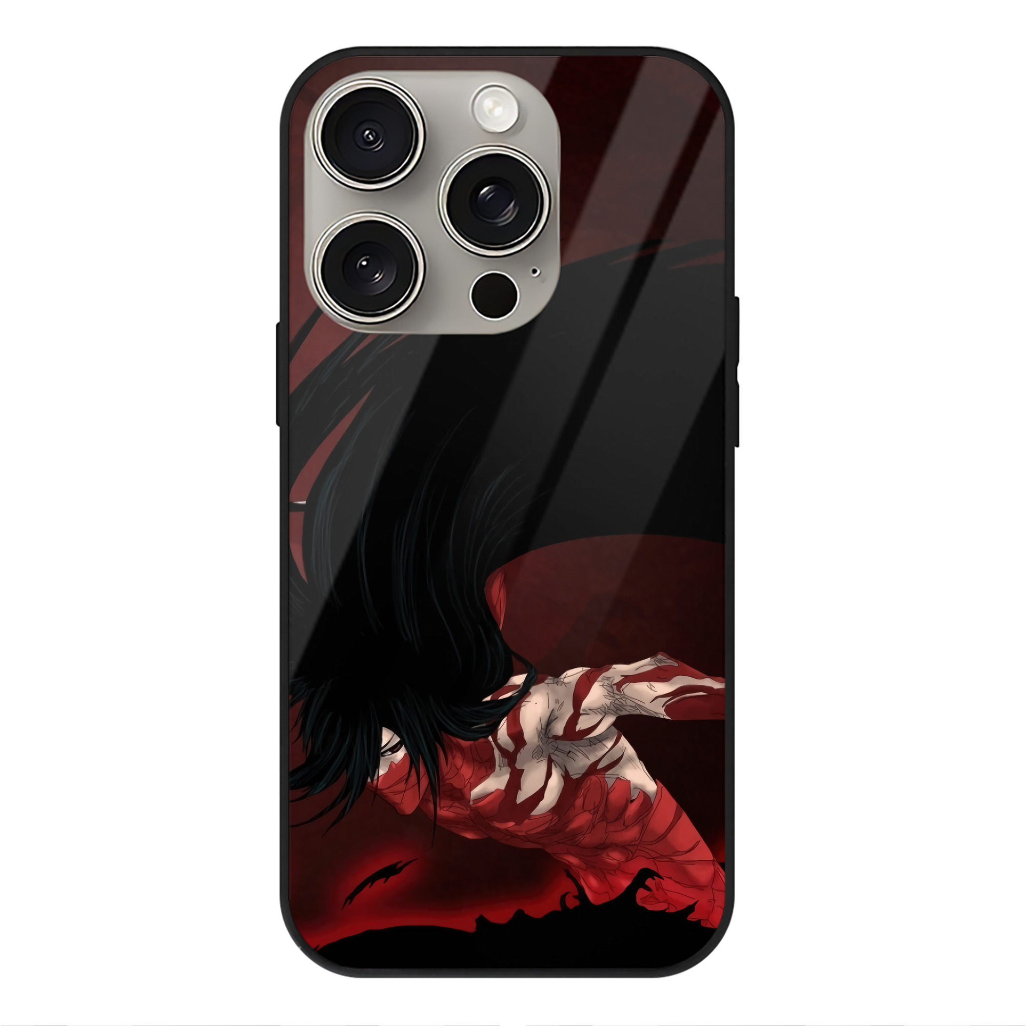 （画像用） ブリーチ BLEACH 【iPhone15Pro対応】スマホケース 耐衝撃＆黄変防止 背面ガラス