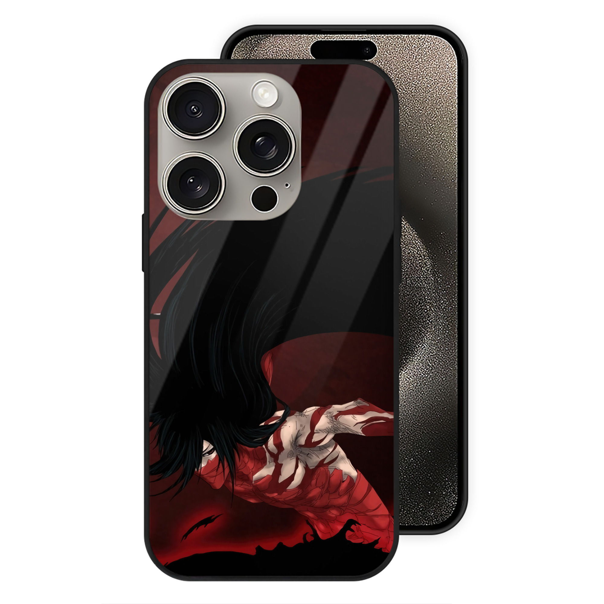 （画像用） ブリーチ BLEACH 【iPhone15Pro対応】スマホケース 耐衝撃＆黄変防止 背面ガラス