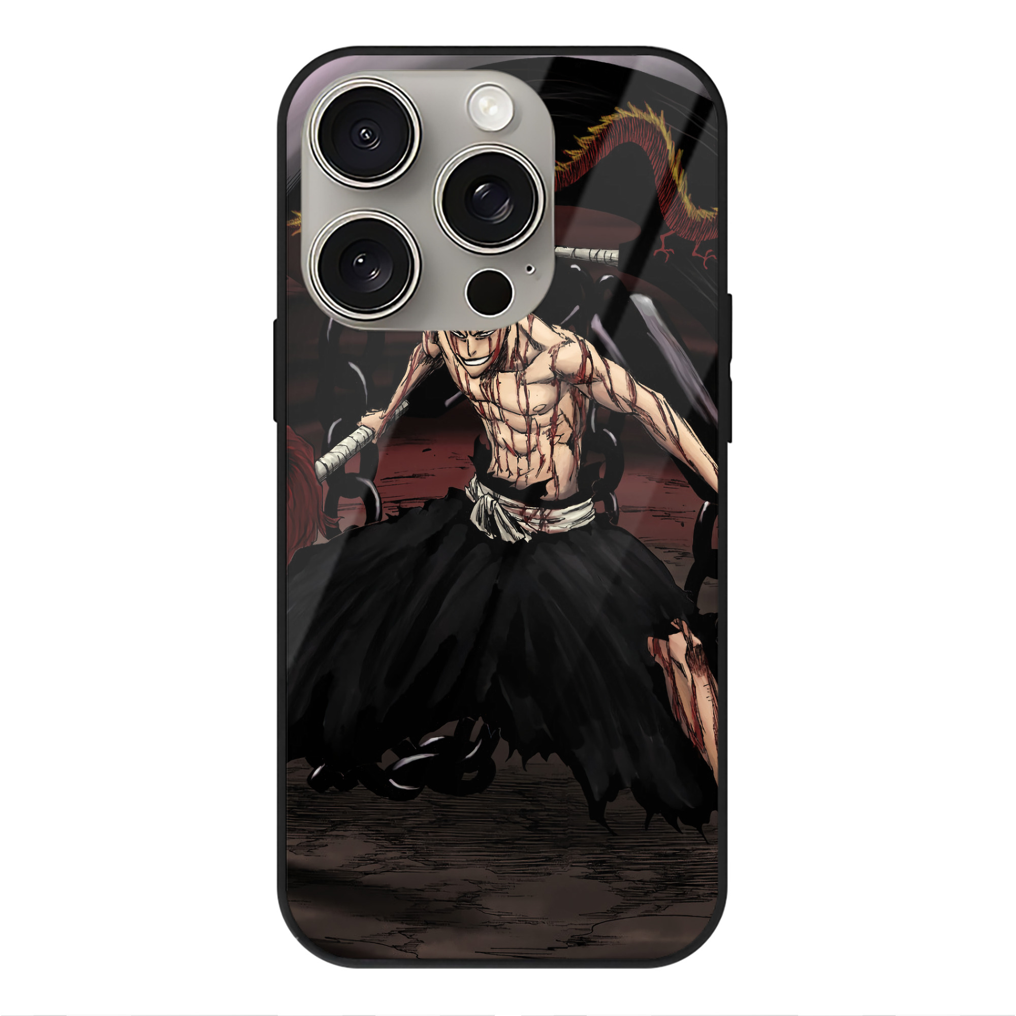 （画像用） ブリーチ BLEACH 【iPhone15Pro対応】スマホケース 耐衝撃＆黄変防止 背面ガラス
