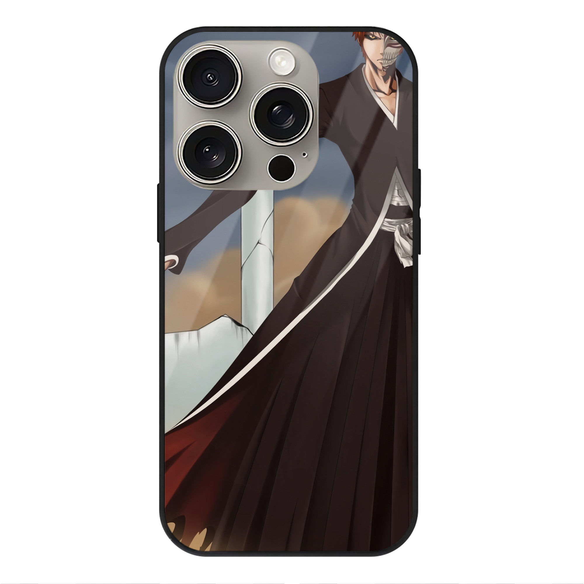 （画像用） ブリーチ BLEACH 【iPhone15Pro対応】スマホケース 耐衝撃＆黄変防止 背面ガラス