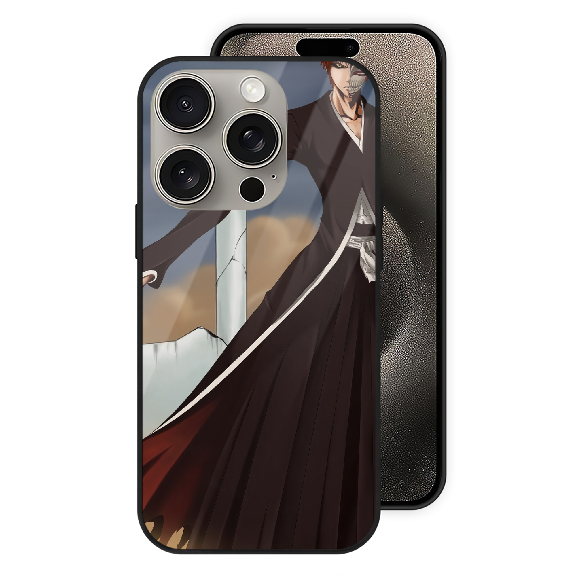 （画像用） ブリーチ BLEACH 【iPhone15Pro対応】スマホケース 耐衝撃＆黄変防止 背面ガラス