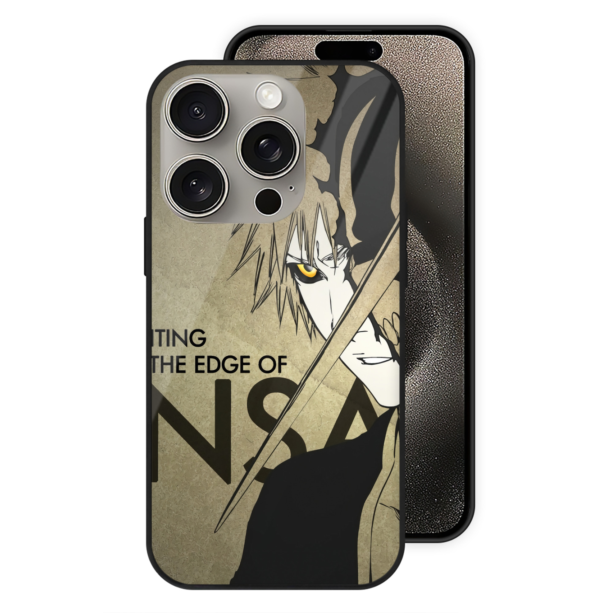 （画像用） ブリーチ BLEACH 【iPhone15Pro対応】スマホケース 耐衝撃＆黄変防止 背面ガラス