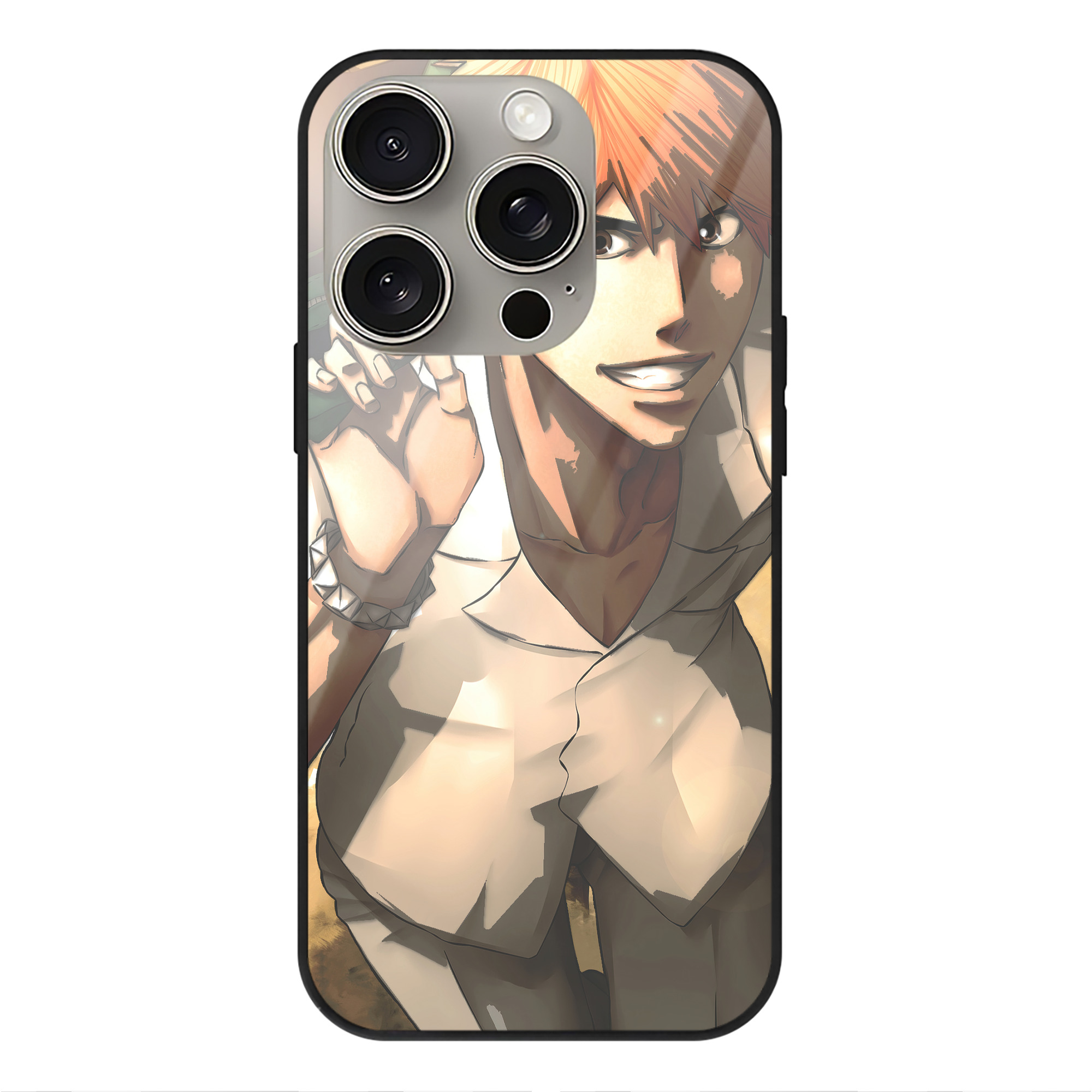 （画像用） ブリーチ BLEACH 【iPhone15Pro対応】スマホケース 耐衝撃＆黄変防止 背面ガラス