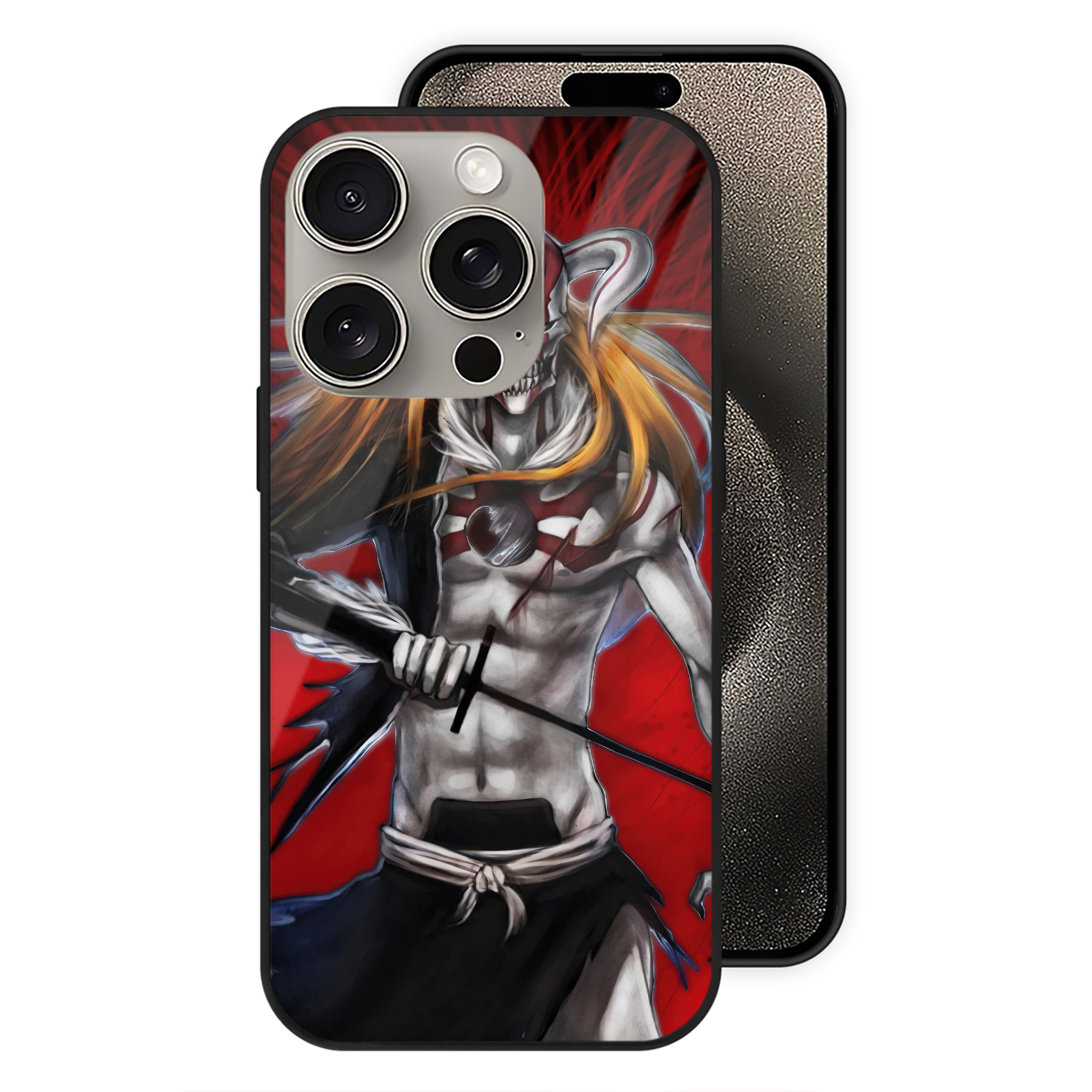 （画像用） ブリーチ BLEACH 【iPhone15Pro対応】スマホケース 耐衝撃＆黄変防止 背面ガラス