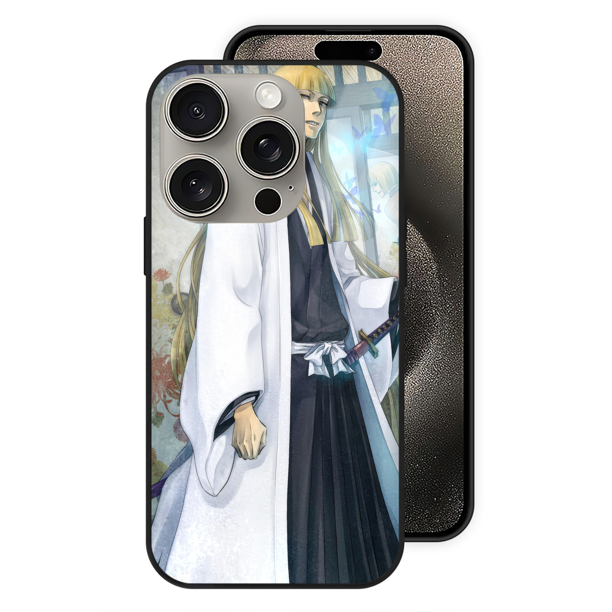 （画像用） ブリーチ BLEACH 【iPhone15Pro対応】スマホケース 耐衝撃＆黄変防止 背面ガラス