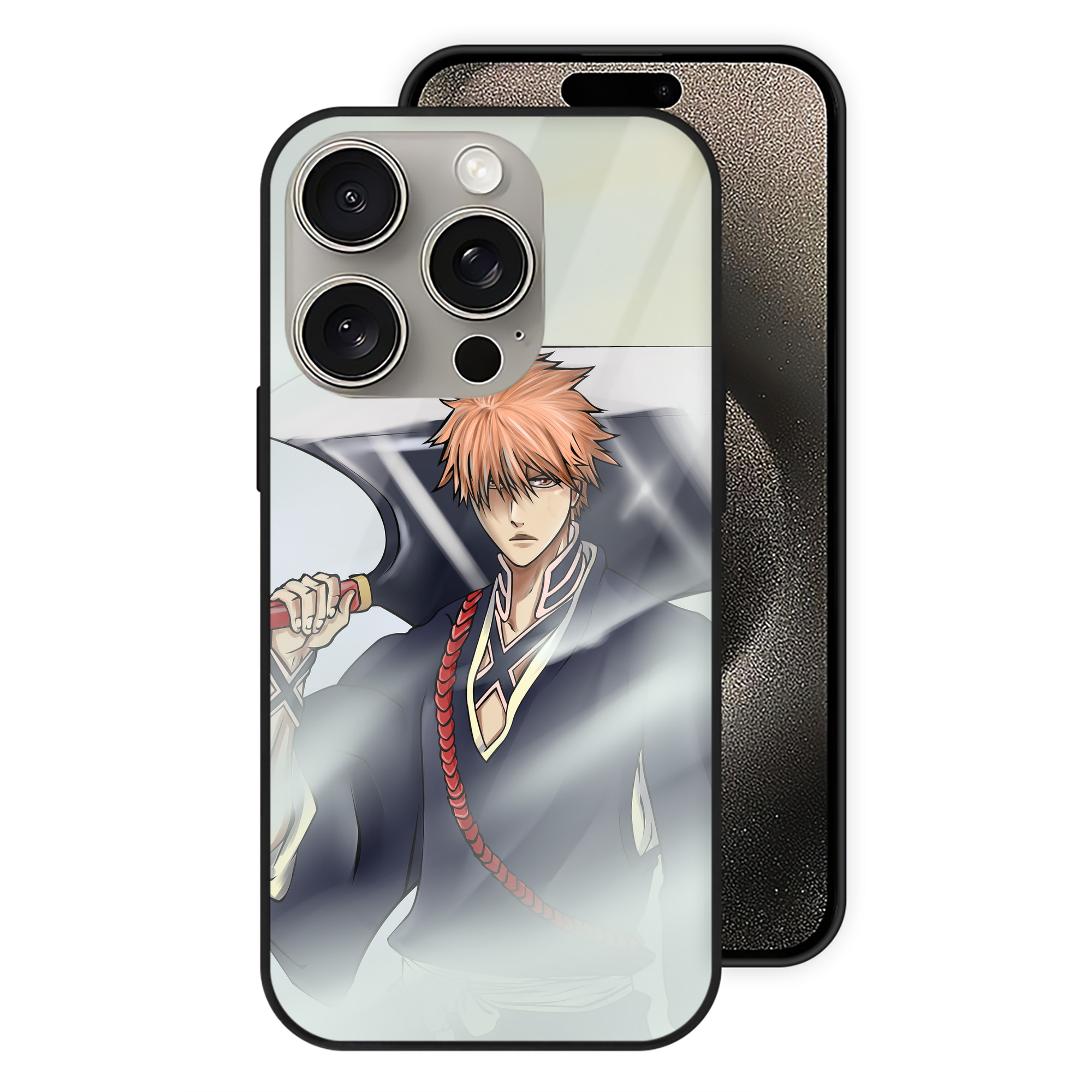 （画像用） ブリーチ BLEACH 【iPhone15Pro対応】スマホケース 耐衝撃＆黄変防止 背面ガラス