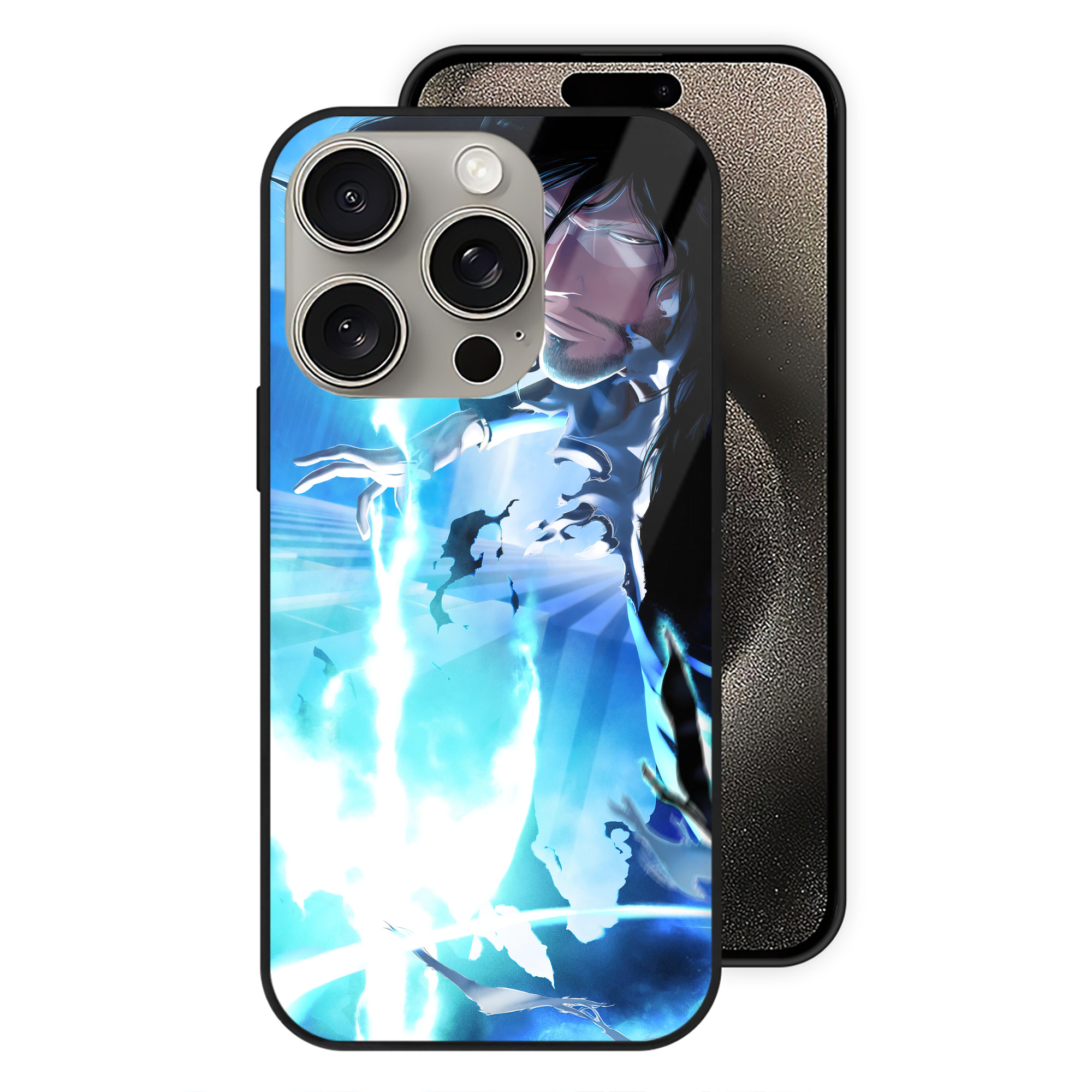 （画像用） ブリーチ BLEACH 【iPhone15Pro対応】スマホケース 耐衝撃＆黄変防止 背面ガラス