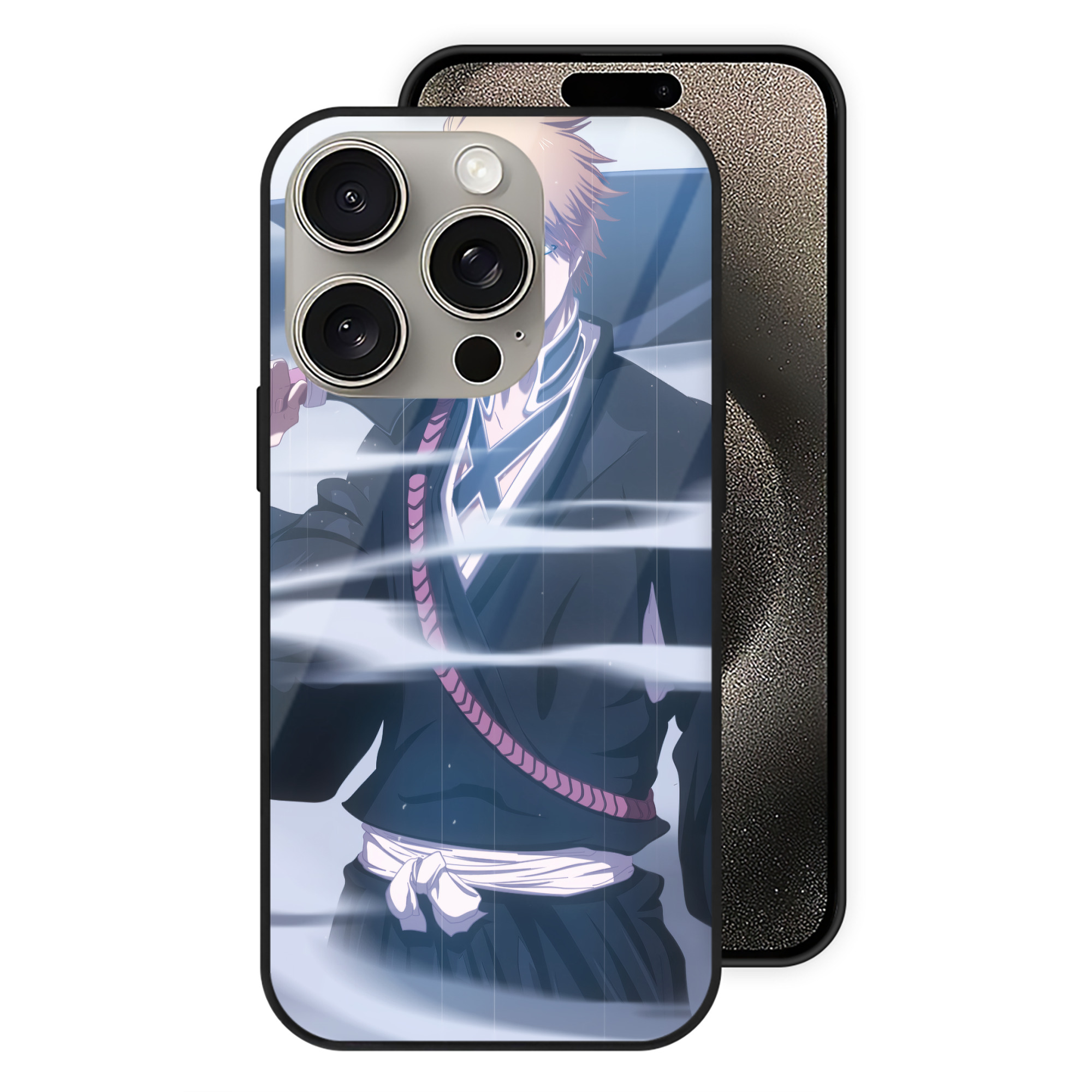 （画像用） ブリーチ BLEACH 【iPhone15Pro対応】スマホケース 耐衝撃＆黄変防止 背面ガラス