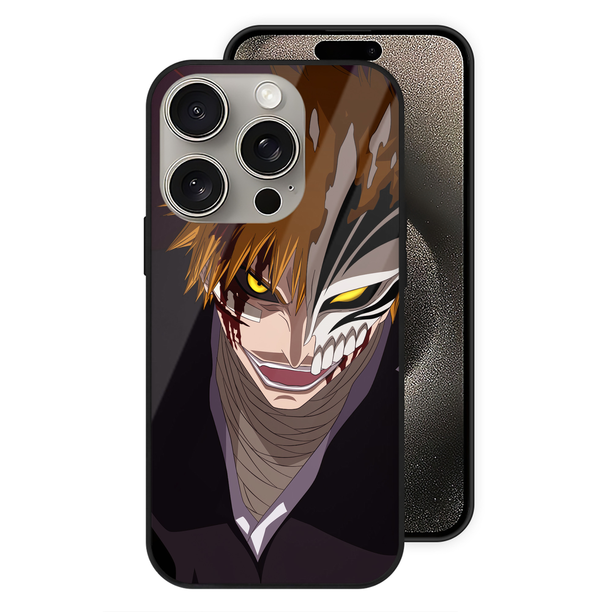 （画像用） ブリーチ BLEACH 【iPhone15Pro対応】スマホケース 耐衝撃＆黄変防止 背面ガラス