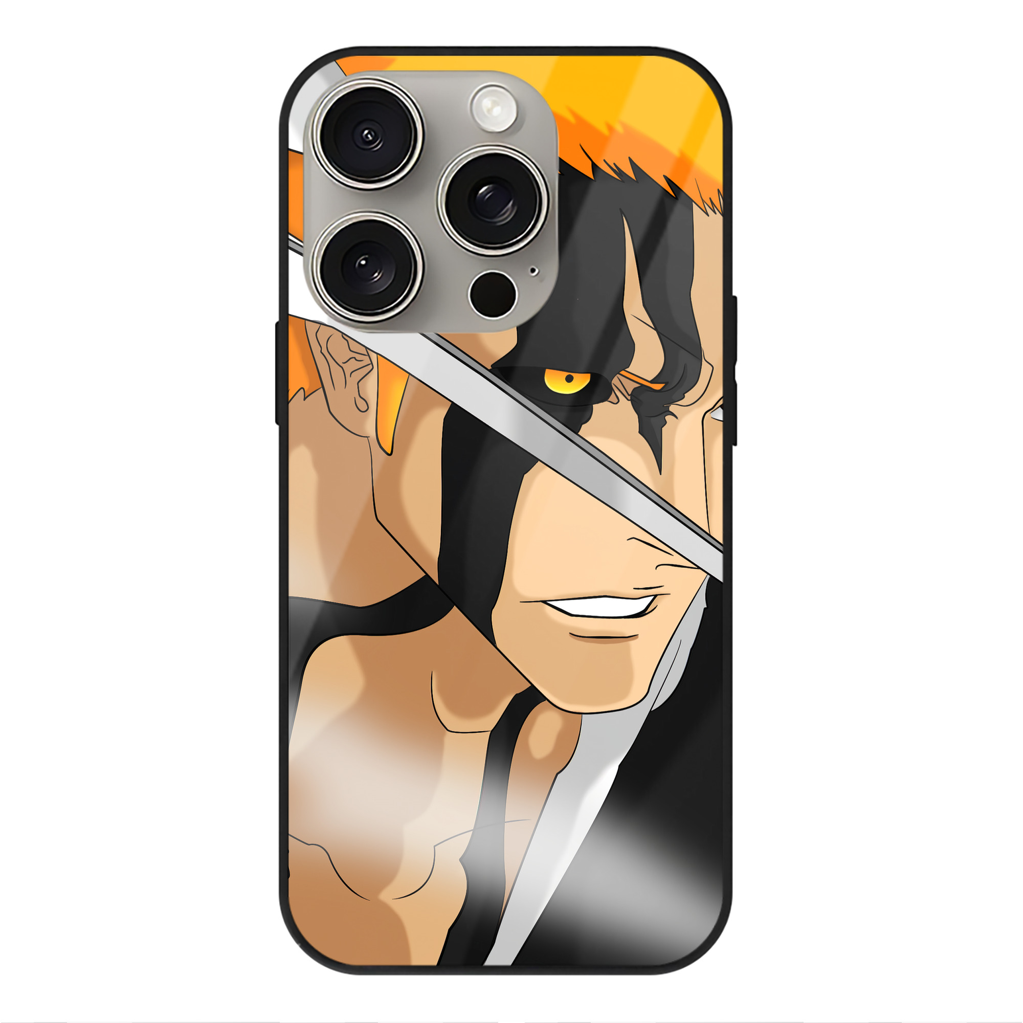 （画像用） ブリーチ BLEACH 【iPhone15Pro対応】スマホケース 耐衝撃＆黄変防止 背面ガラス