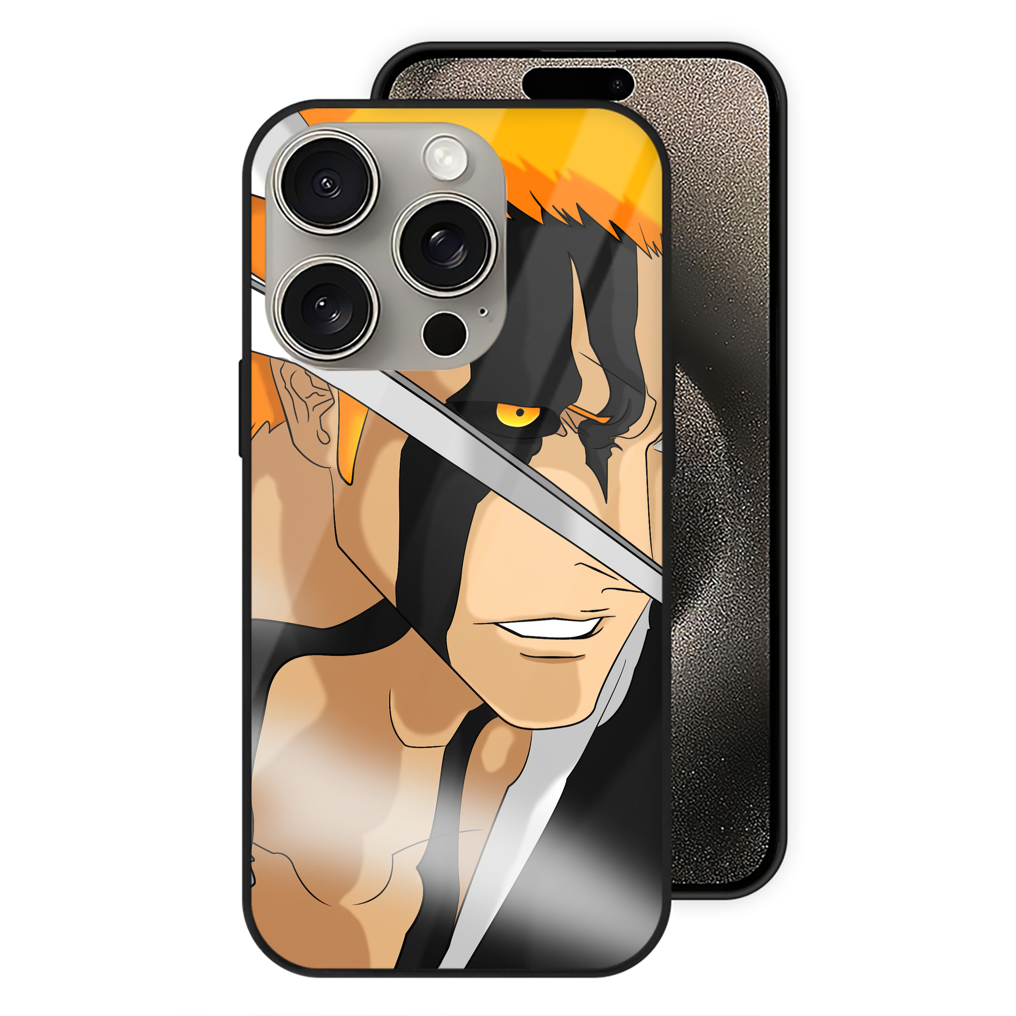 （画像用） ブリーチ BLEACH 【iPhone15Pro対応】スマホケース 耐衝撃＆黄変防止 背面ガラス