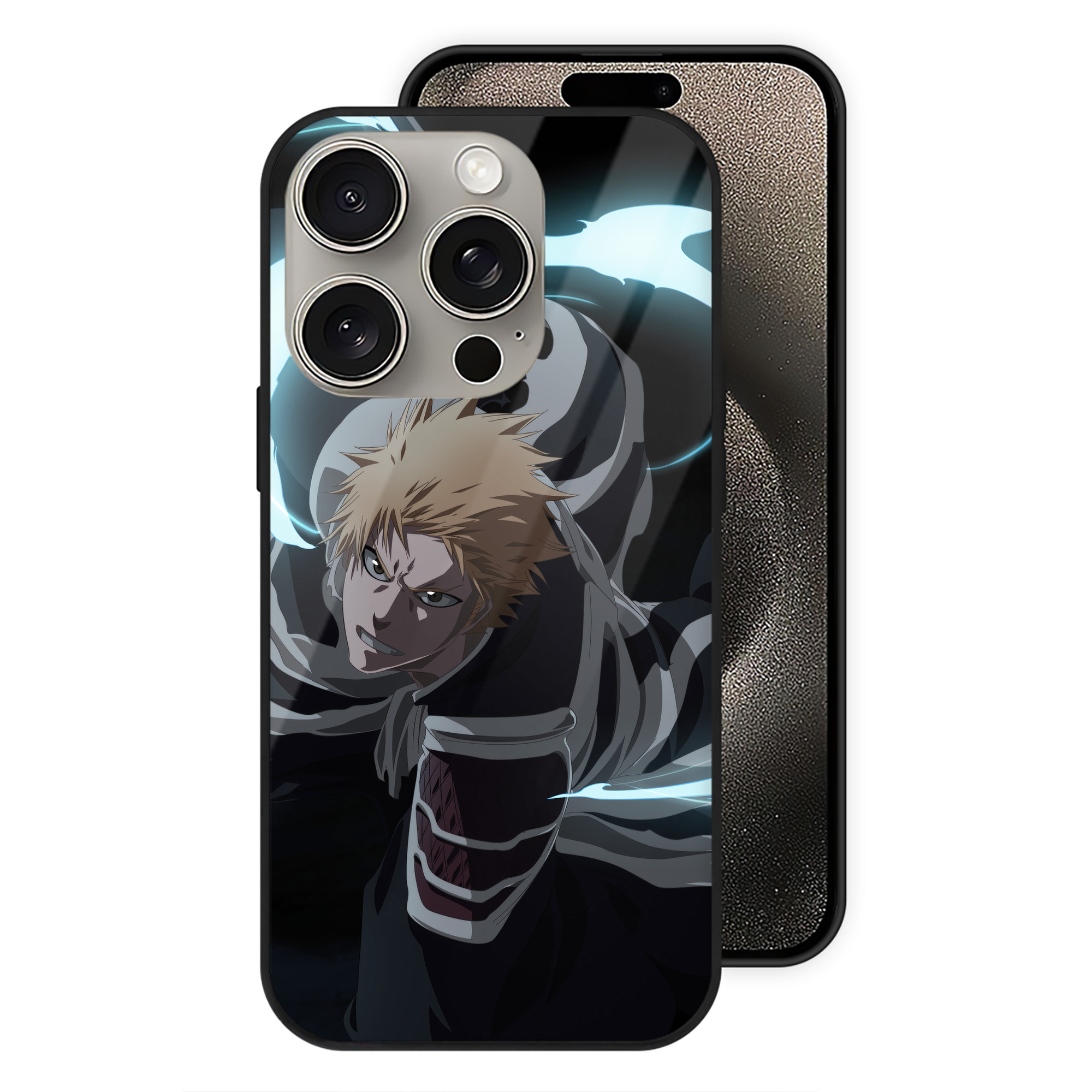 （画像用） ブリーチ BLEACH 【iPhone15Pro対応】スマホケース 耐衝撃＆黄変防止 背面ガラス