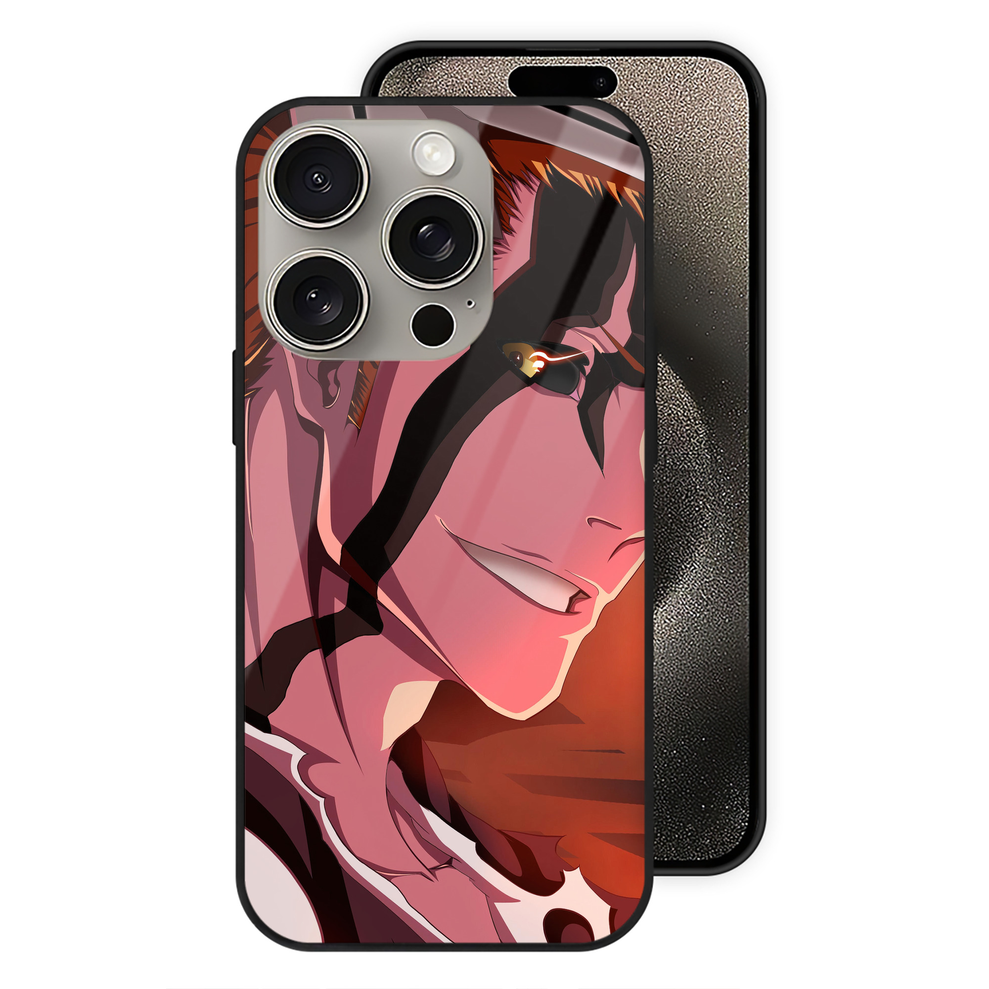 （画像用） ブリーチ BLEACH 【iPhone15Pro対応】スマホケース 耐衝撃＆黄変防止 背面ガラス