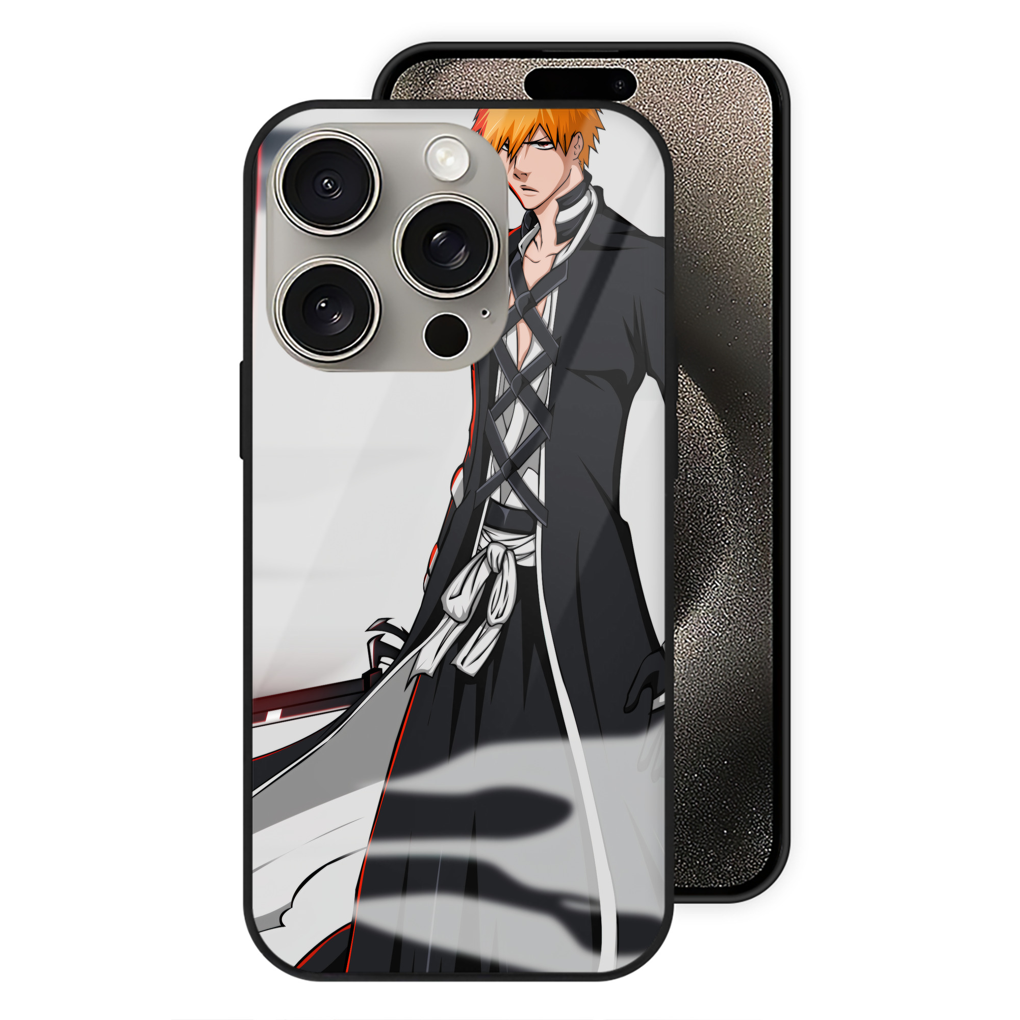 （画像用） ブリーチ BLEACH 【iPhone15Pro対応】スマホケース 耐衝撃＆黄変防止 背面ガラス
