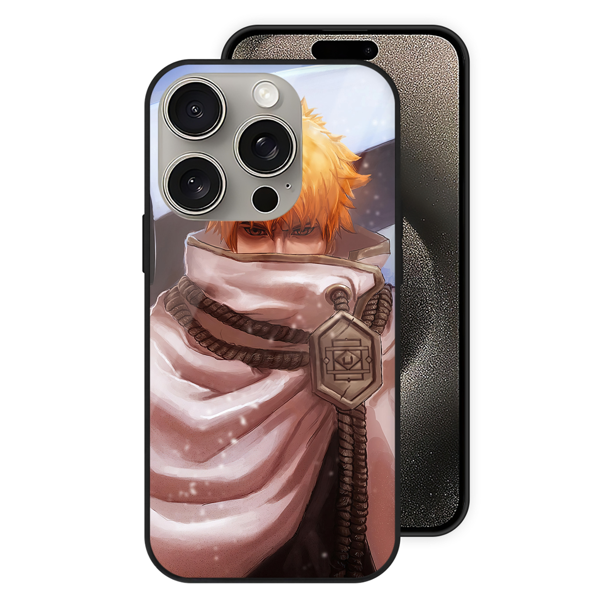 （画像用） ブリーチ BLEACH 【iPhone15Pro対応】スマホケース 耐衝撃＆黄変防止 背面ガラス