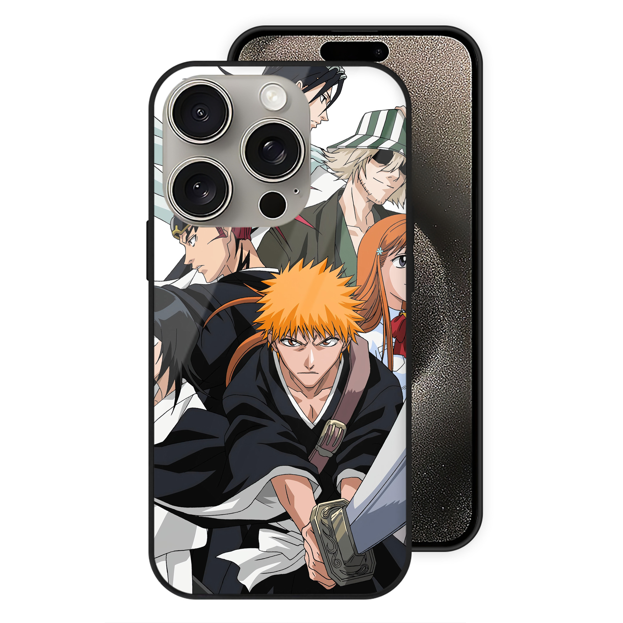 （画像用） ブリーチ BLEACH 【iPhone15Pro対応】スマホケース 耐衝撃＆黄変防止 背面ガラス