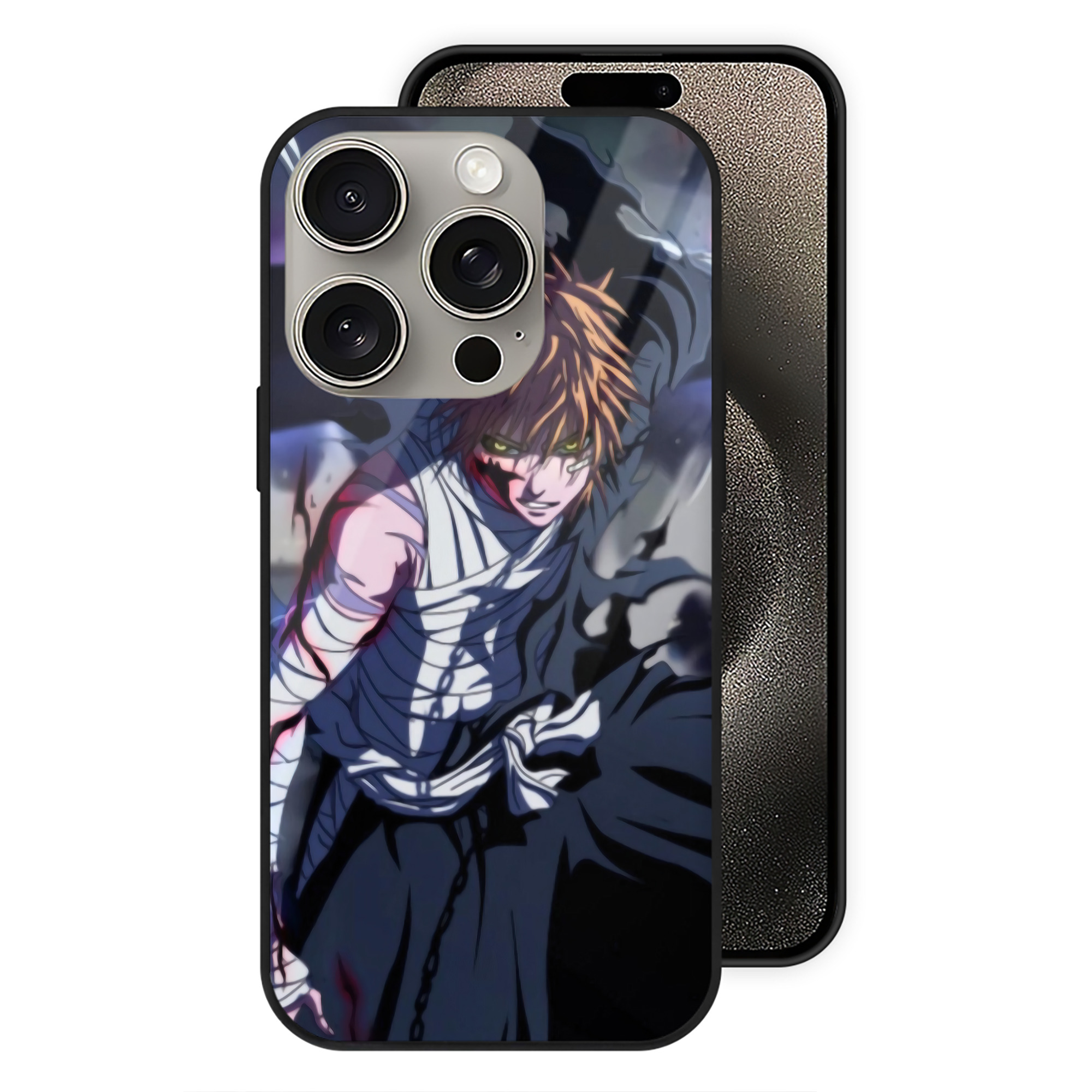 （画像用） ブリーチ BLEACH 【iPhone15Pro対応】スマホケース 耐衝撃＆黄変防止 背面ガラス