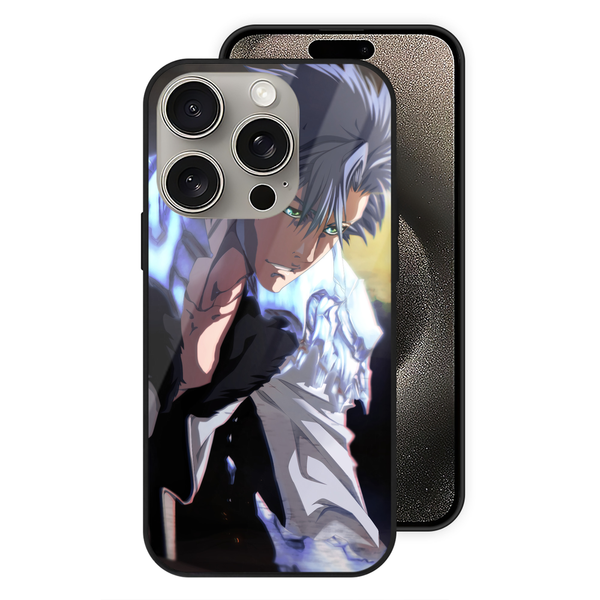 （画像用） ブリーチ BLEACH 【iPhone15Pro対応】スマホケース 耐衝撃＆黄変防止 背面ガラス