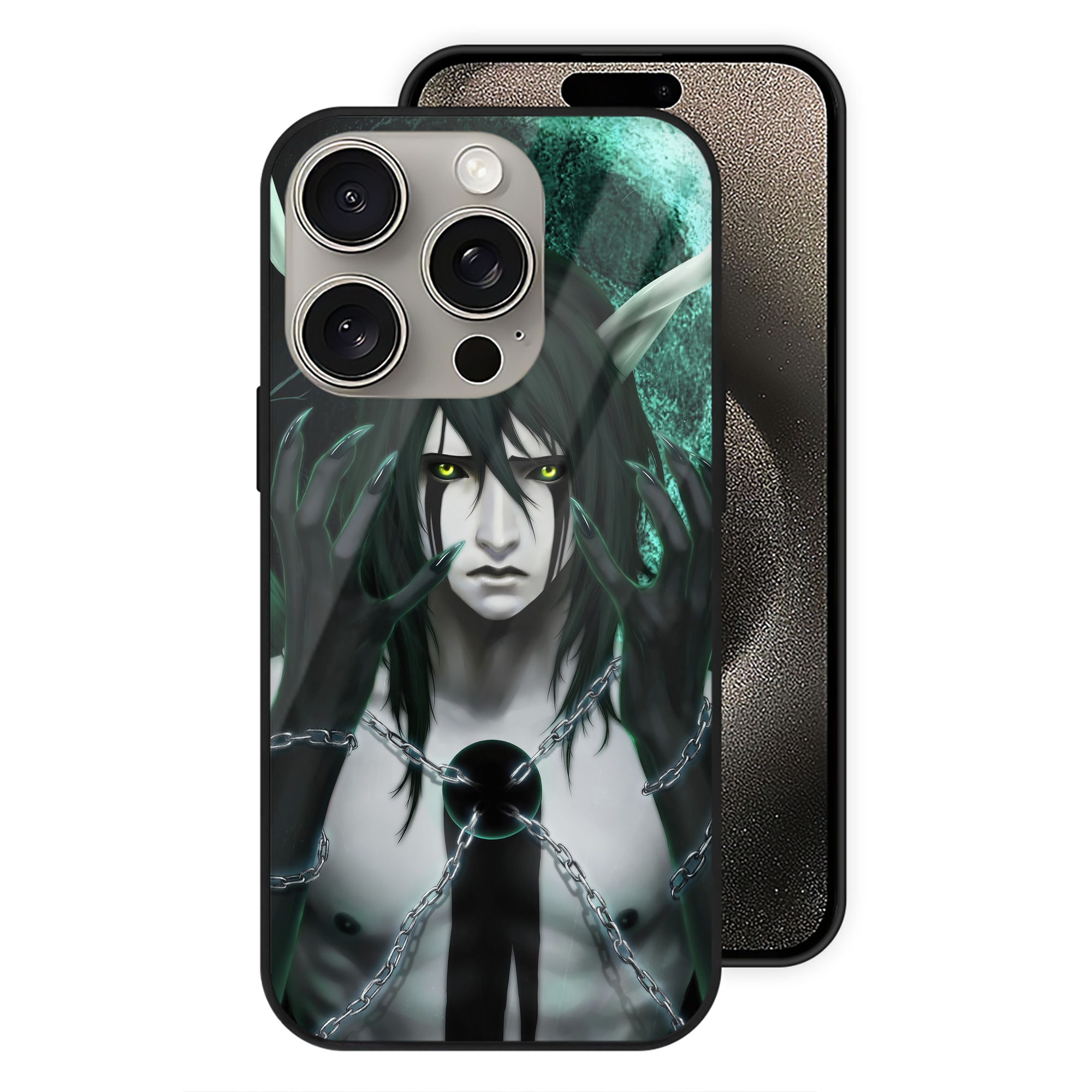 （画像用） ブリーチ BLEACH 【iPhone15Pro対応】スマホケース 耐衝撃＆黄変防止 背面ガラス