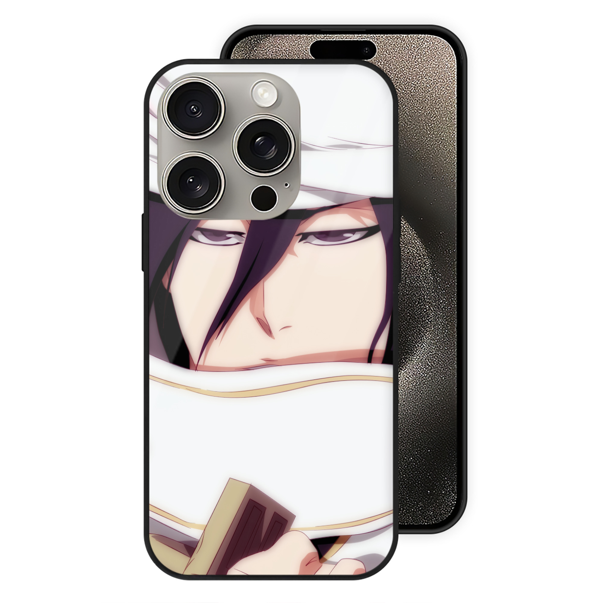 （画像用） ブリーチ BLEACH 【iPhone15Pro対応】スマホケース 耐衝撃＆黄変防止 背面ガラス