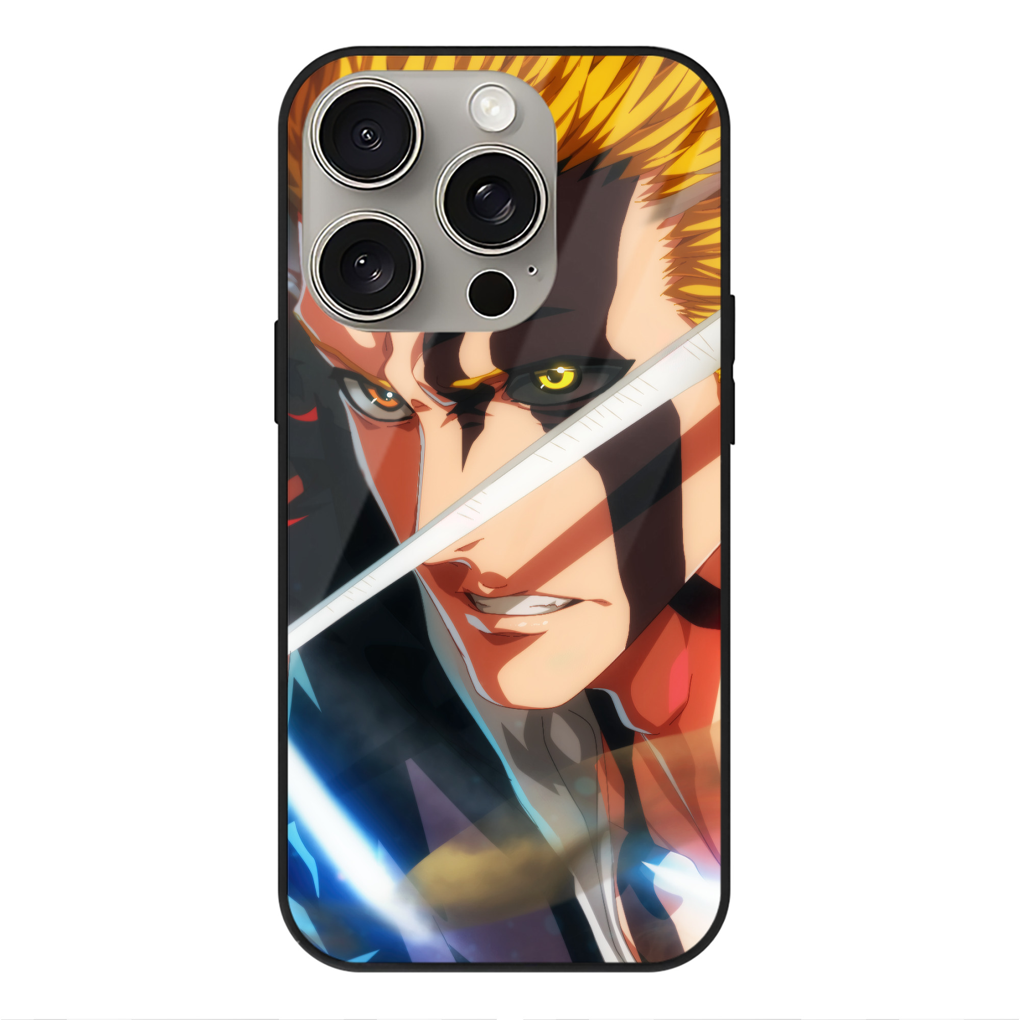 （画像用） ブリーチ BLEACH 【iPhone15Pro対応】スマホケース 耐衝撃＆黄変防止 背面ガラス