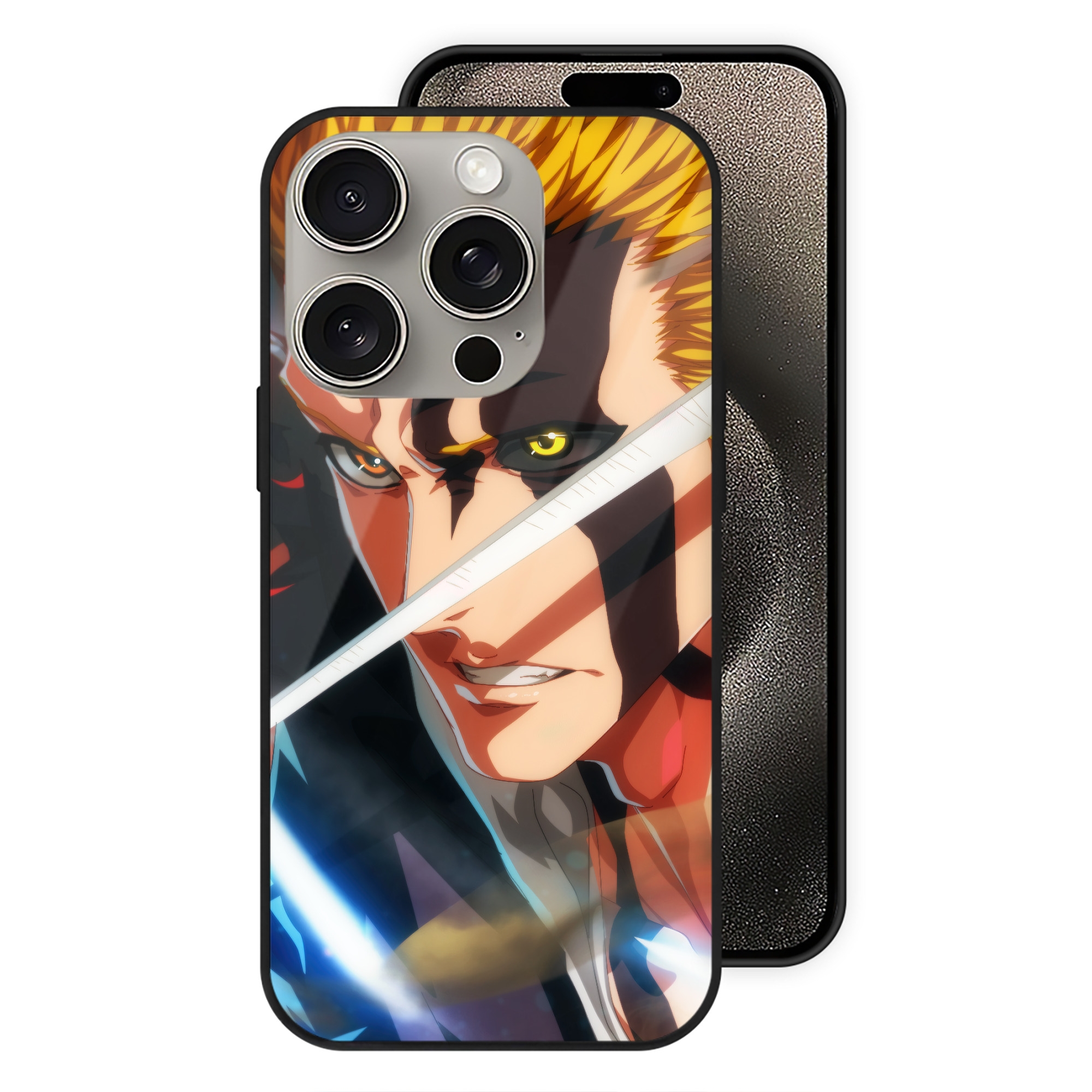 （画像用） ブリーチ BLEACH 【iPhone15Pro対応】スマホケース 耐衝撃＆黄変防止 背面ガラス