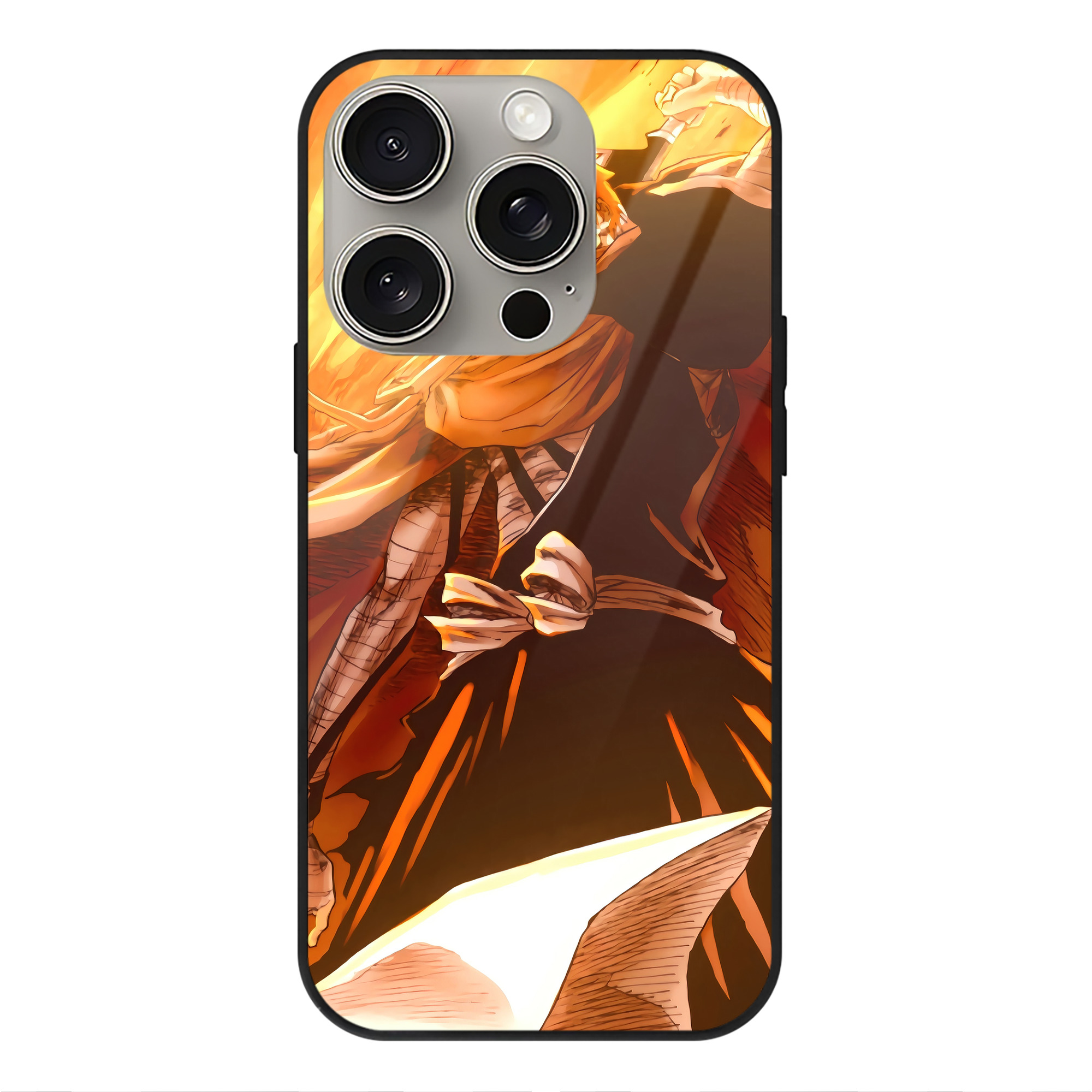 （画像用） ブリーチ BLEACH 【iPhone15Pro対応】スマホケース 耐衝撃＆黄変防止 背面ガラス