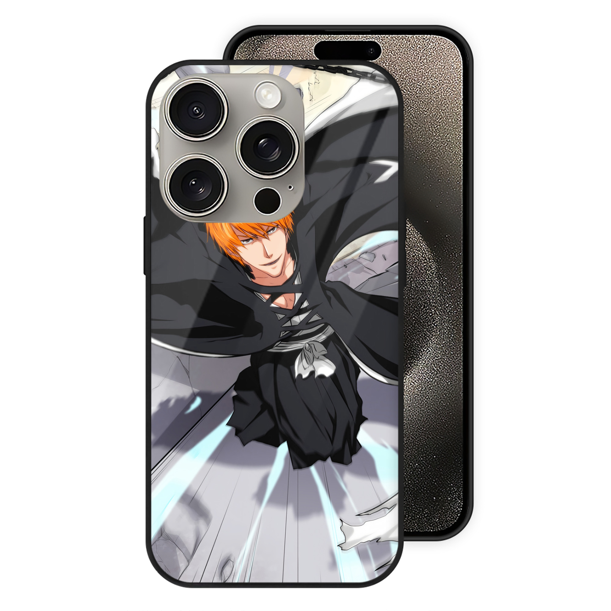 （画像用） ブリーチ BLEACH 【iPhone15Pro対応】スマホケース 耐衝撃＆黄変防止 背面ガラス