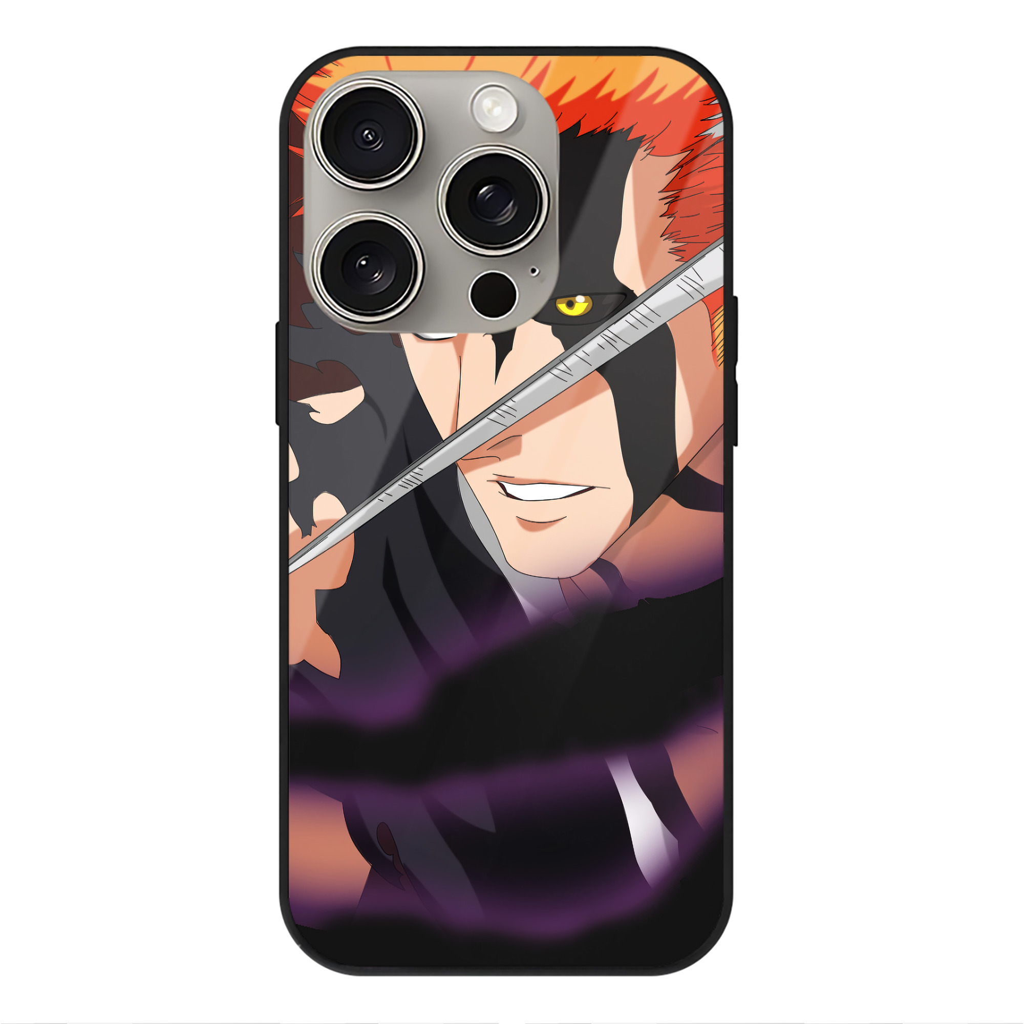 （画像用） ブリーチ BLEACH 【iPhone15Pro対応】スマホケース 耐衝撃＆黄変防止 背面ガラス