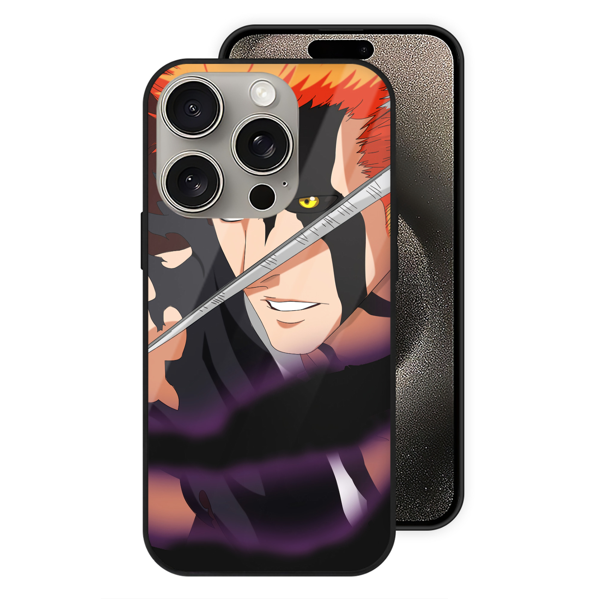 （画像用） ブリーチ BLEACH 【iPhone15Pro対応】スマホケース 耐衝撃＆黄変防止 背面ガラス
