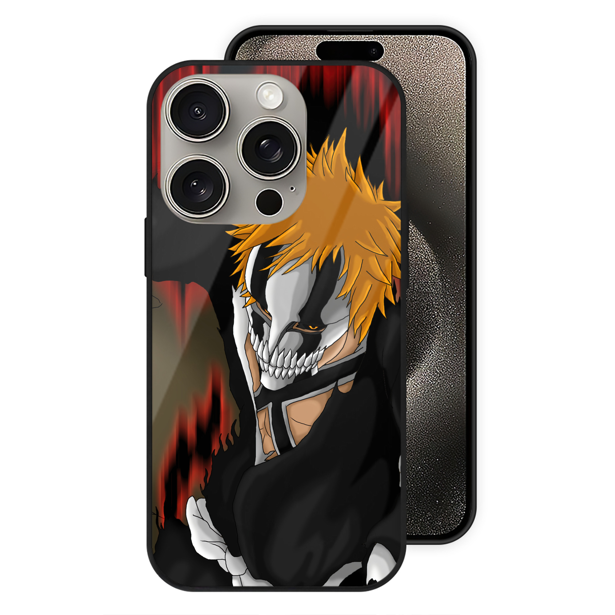 （画像用） ブリーチ BLEACH 【iPhone15Pro対応】スマホケース 耐衝撃＆黄変防止 背面ガラス