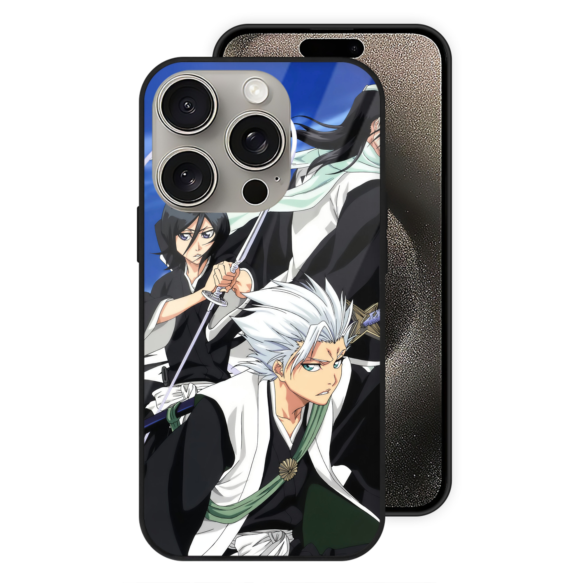 （画像用） ブリーチ BLEACH 【iPhone15Pro対応】スマホケース 耐衝撃＆黄変防止 背面ガラス