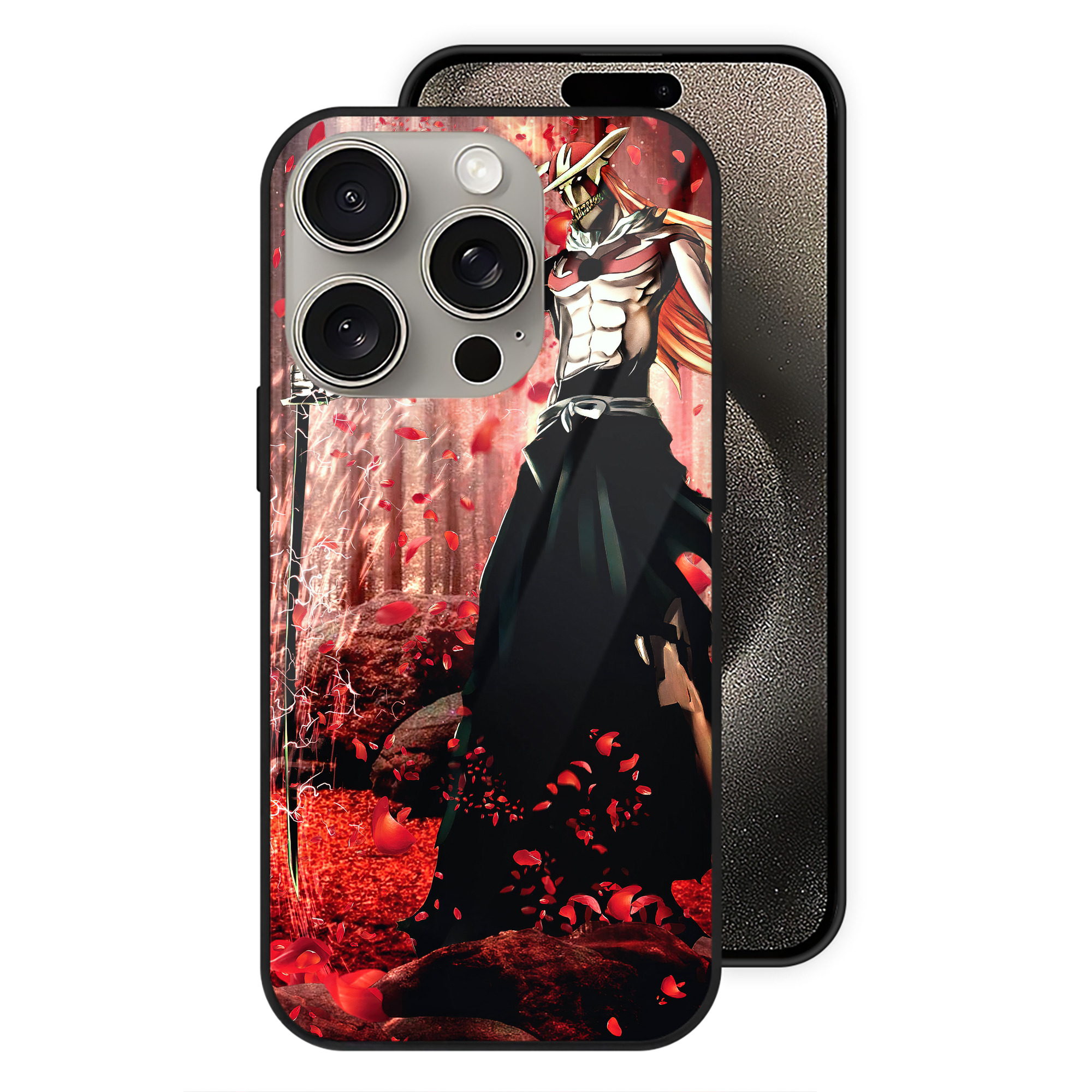 （画像用） ブリーチ BLEACH 【iPhone15Pro対応】スマホケース 耐衝撃＆黄変防止 背面ガラス