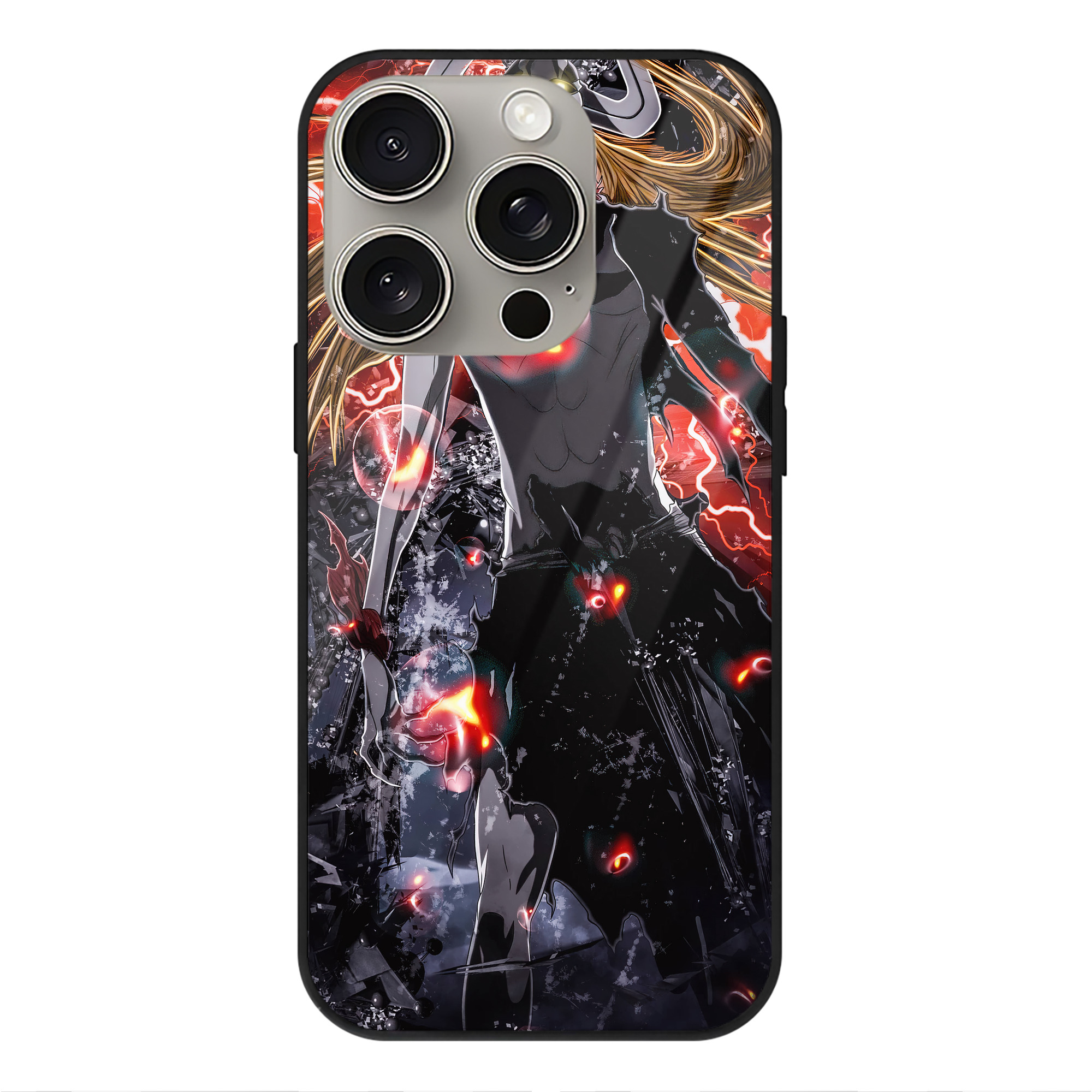 （画像用） ブリーチ BLEACH 【iPhone15Pro対応】スマホケース 耐衝撃＆黄変防止 背面ガラス