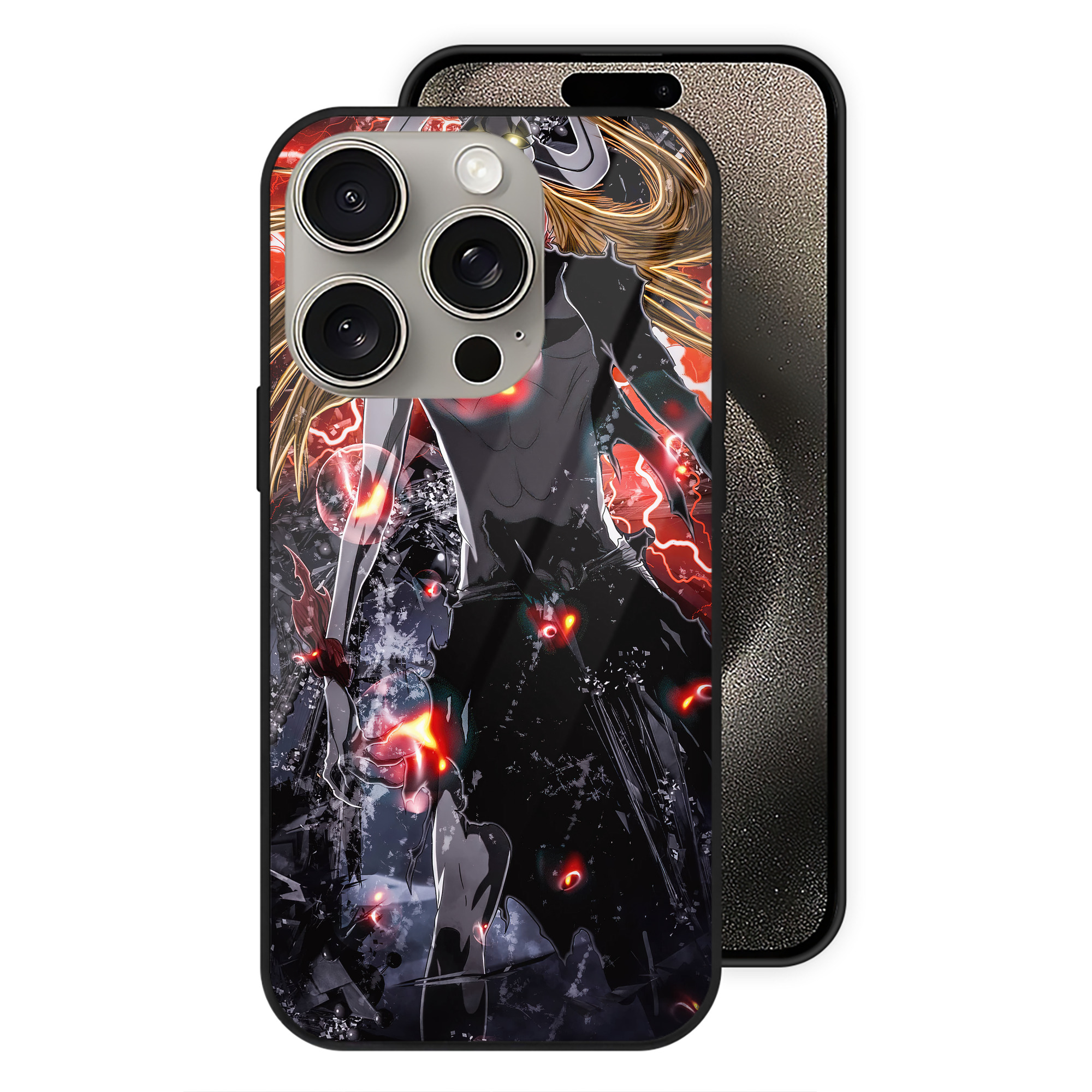 （画像用） ブリーチ BLEACH 【iPhone15Pro対応】スマホケース 耐衝撃＆黄変防止 背面ガラス