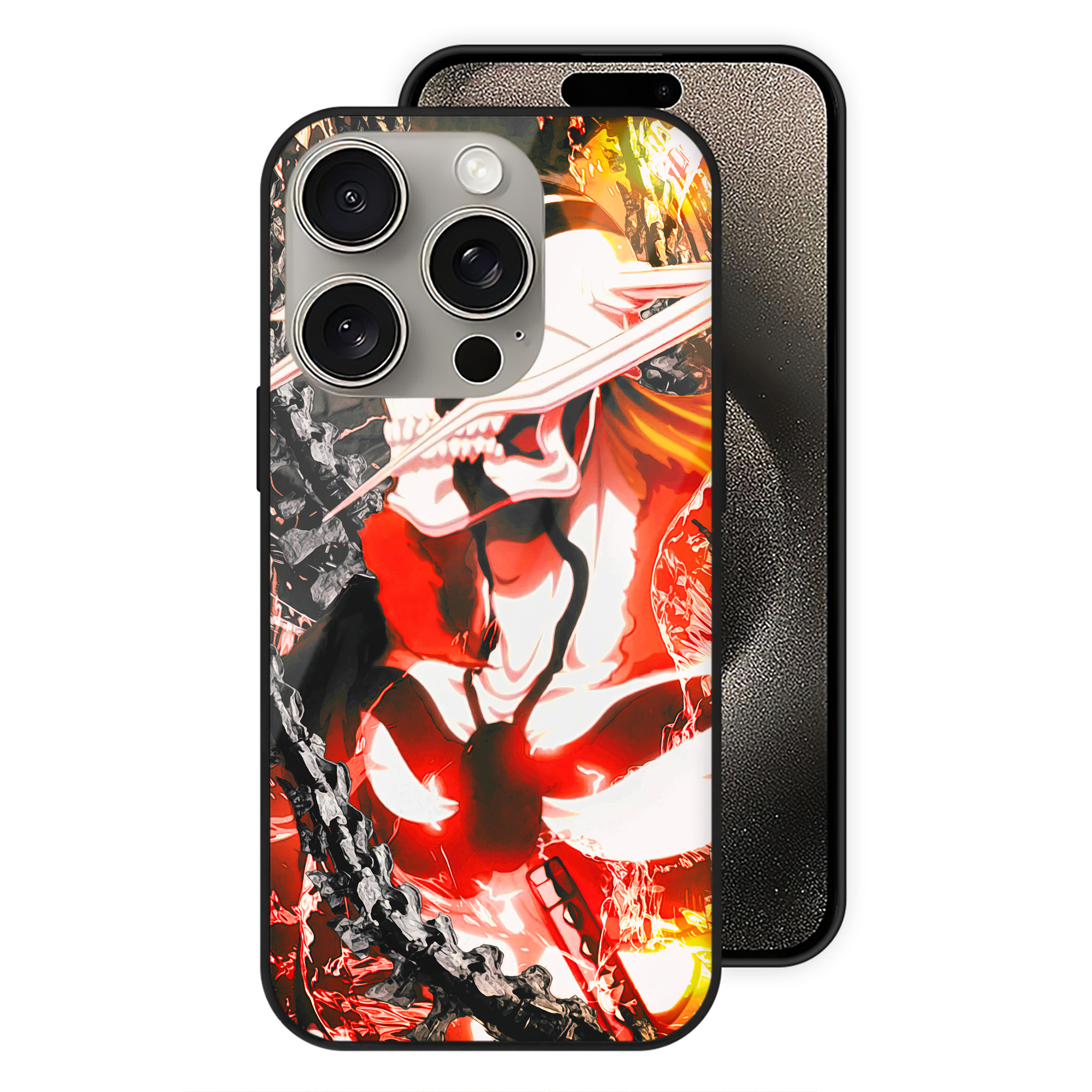 （画像用） ブリーチ BLEACH 【iPhone15Pro対応】スマホケース 耐衝撃＆黄変防止 背面ガラス