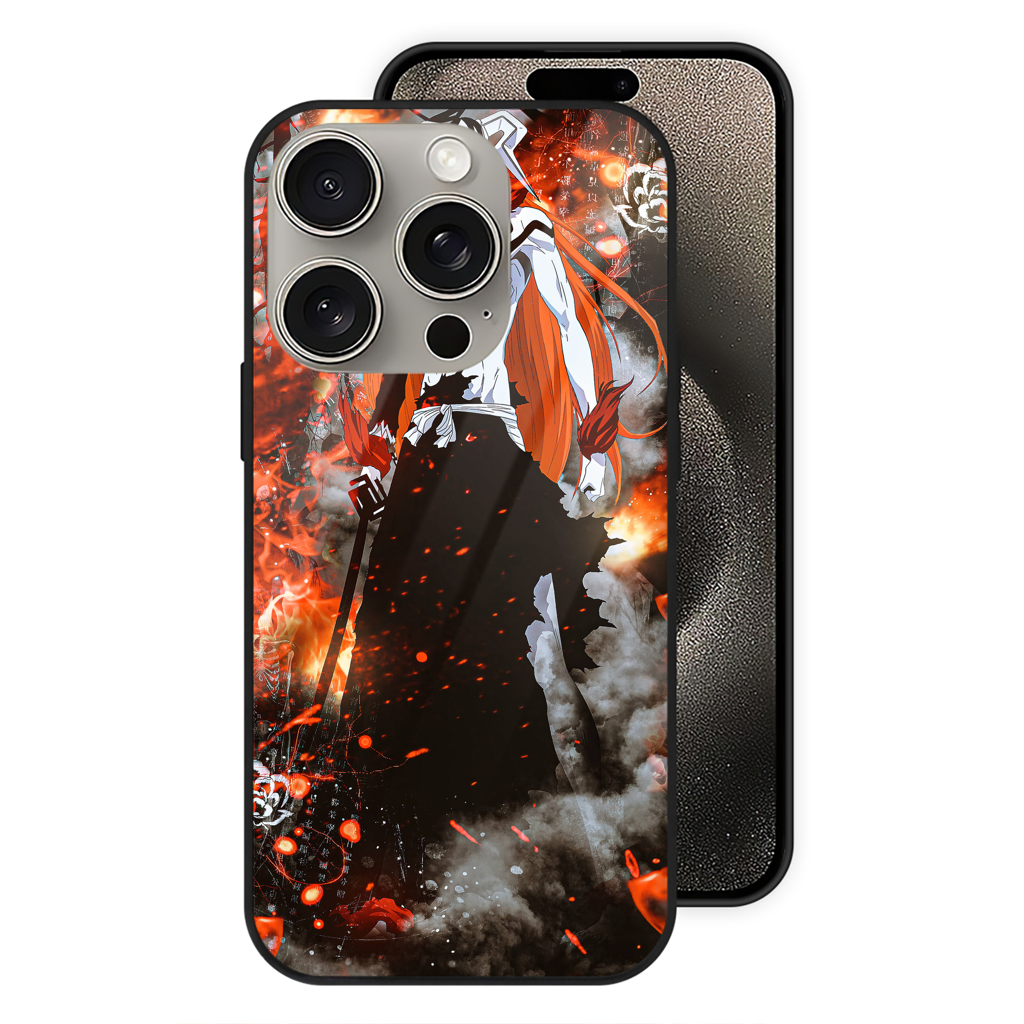 （画像用） ブリーチ BLEACH 【iPhone15Pro対応】スマホケース 耐衝撃＆黄変防止 背面ガラス