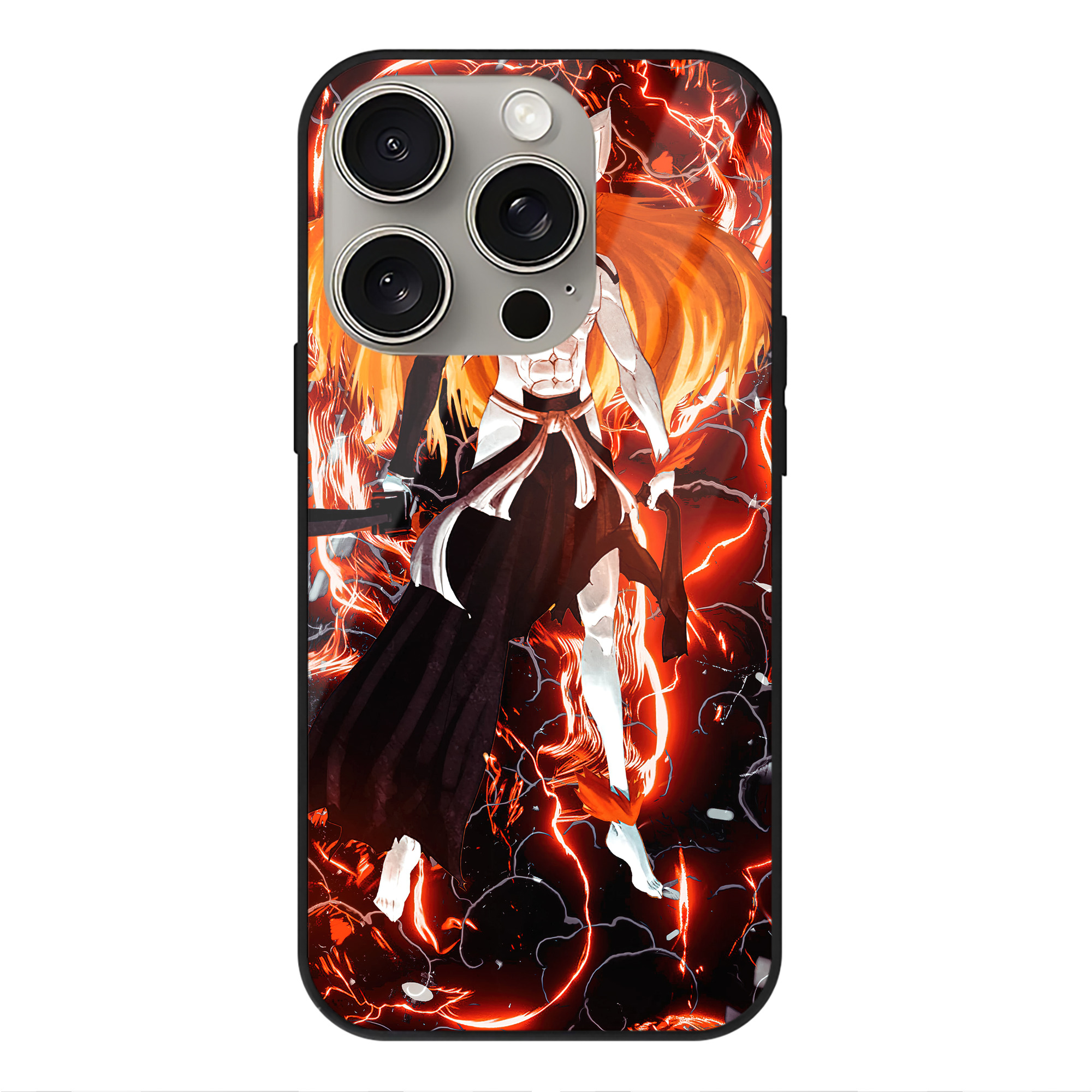 （画像用） ブリーチ BLEACH 【iPhone15Pro対応】スマホケース 耐衝撃＆黄変防止 背面ガラス