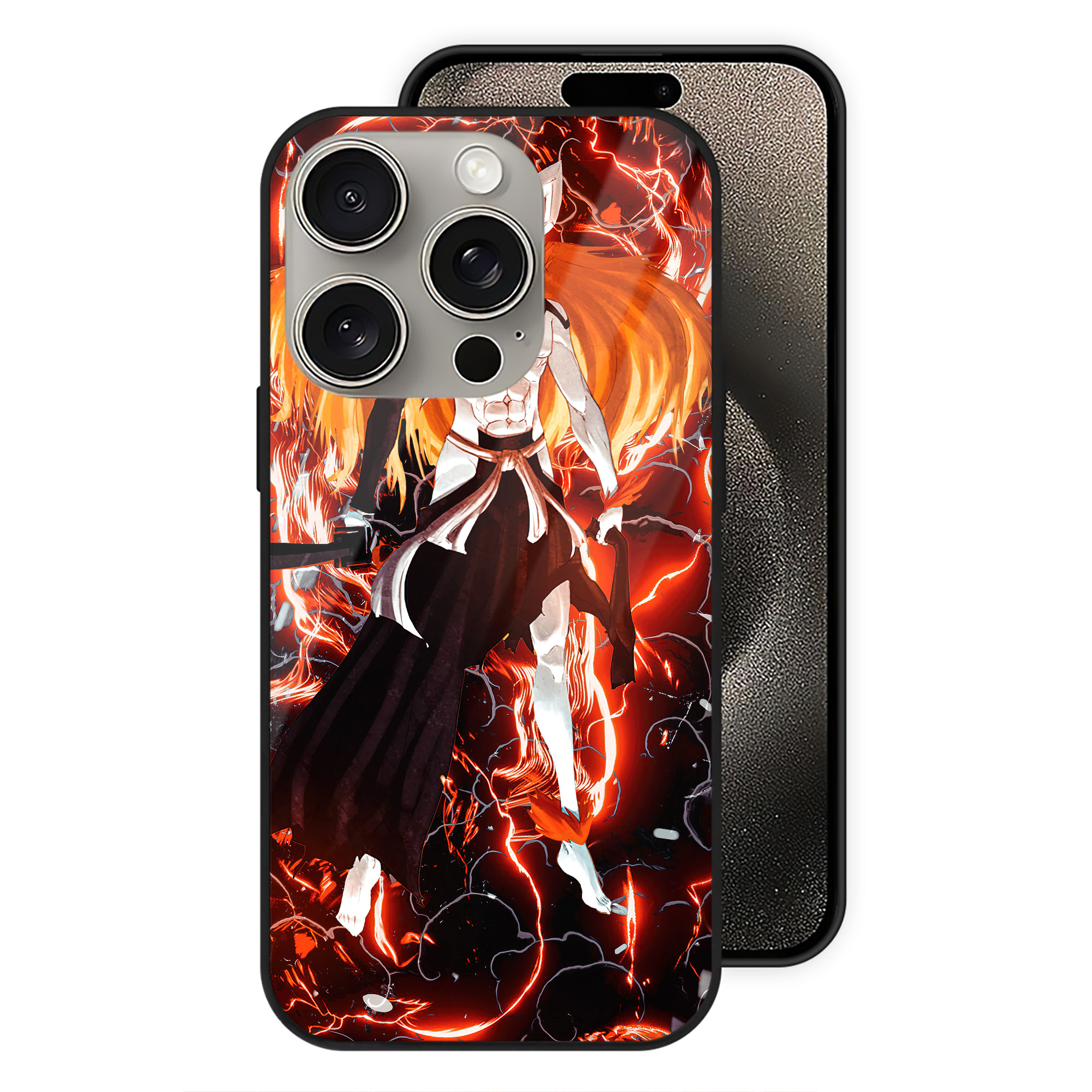 （画像用） ブリーチ BLEACH 【iPhone15Pro対応】スマホケース 耐衝撃＆黄変防止 背面ガラス
