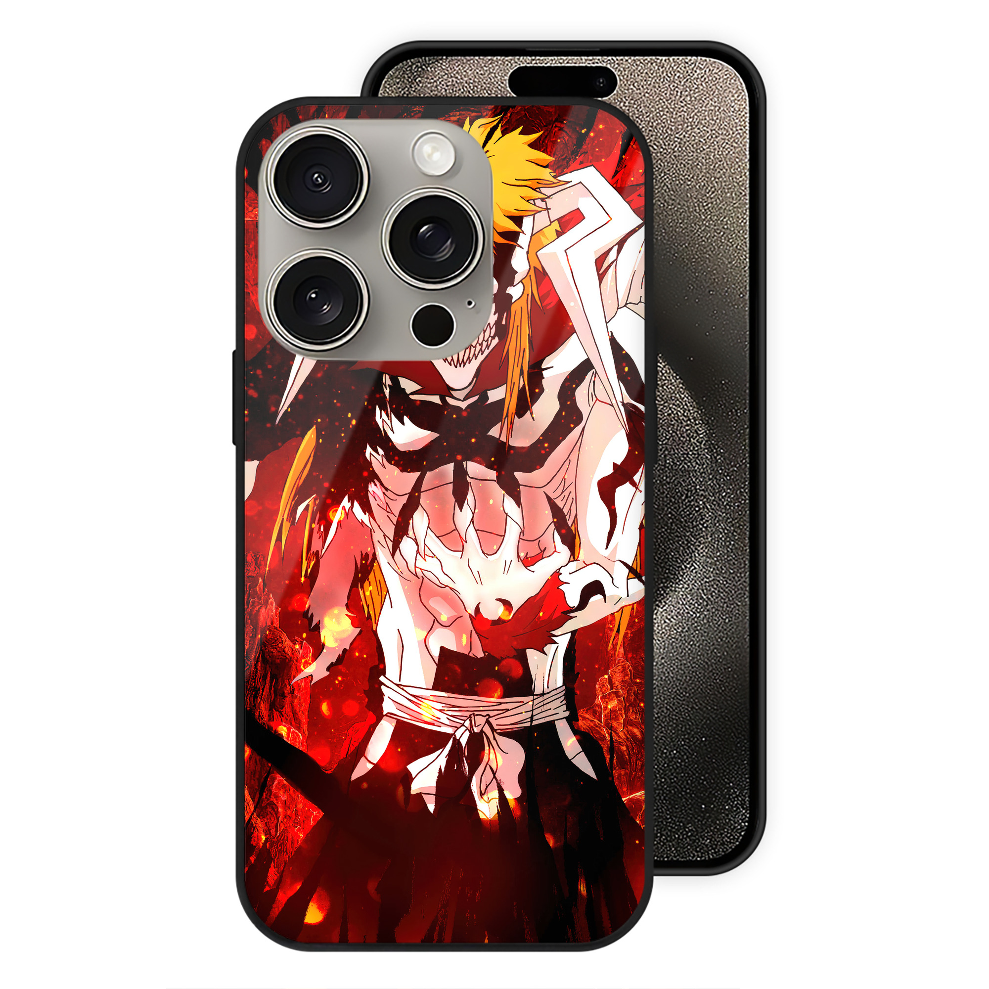 （画像用） ブリーチ BLEACH 【iPhone15Pro対応】スマホケース 耐衝撃＆黄変防止 背面ガラス