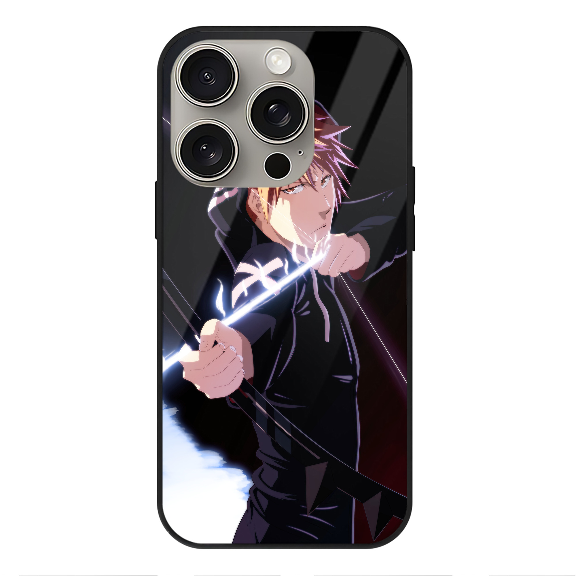 （画像用） ブリーチ BLEACH 【iPhone15Pro対応】スマホケース 耐衝撃＆黄変防止 背面ガラス