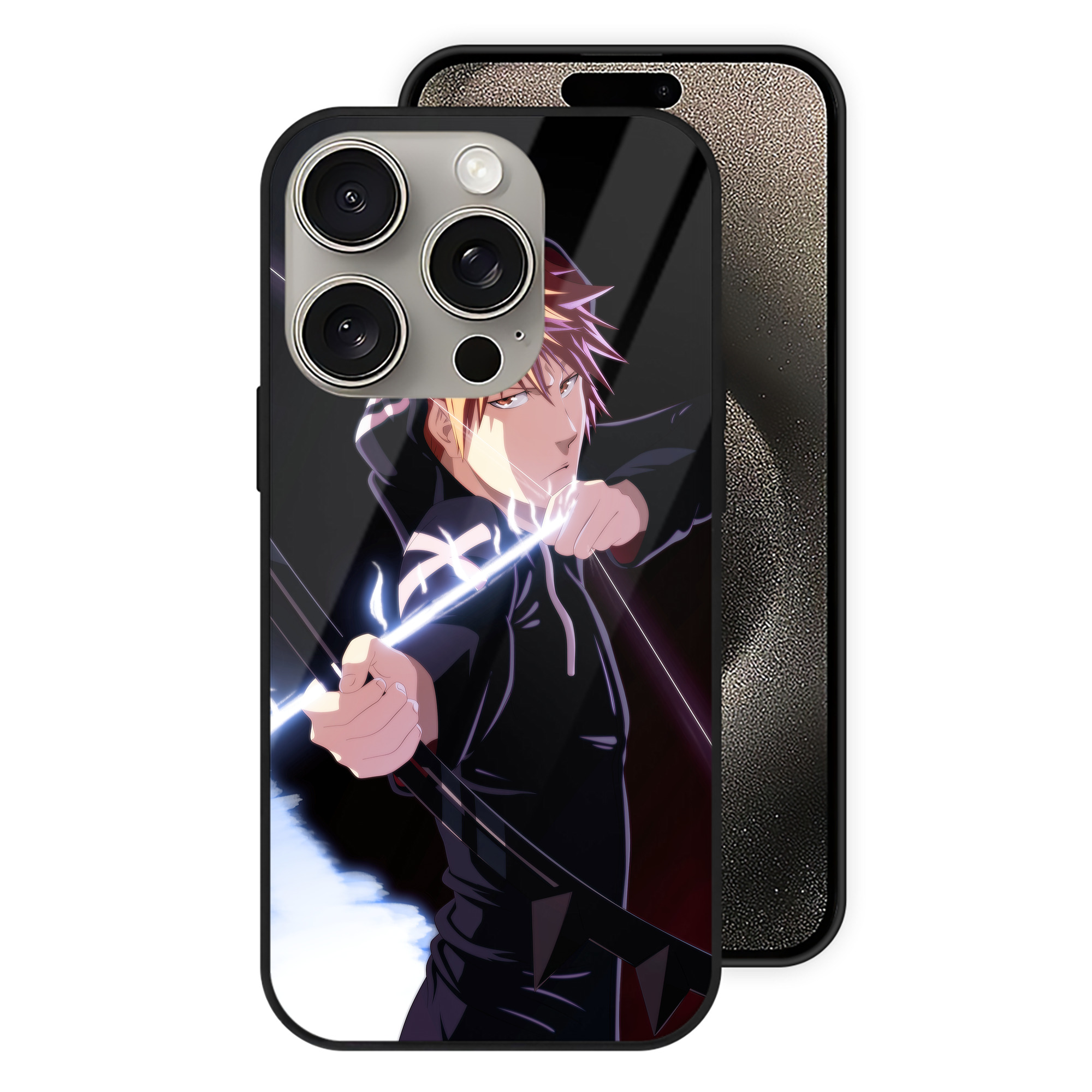 （画像用） ブリーチ BLEACH 【iPhone15Pro対応】スマホケース 耐衝撃＆黄変防止 背面ガラス