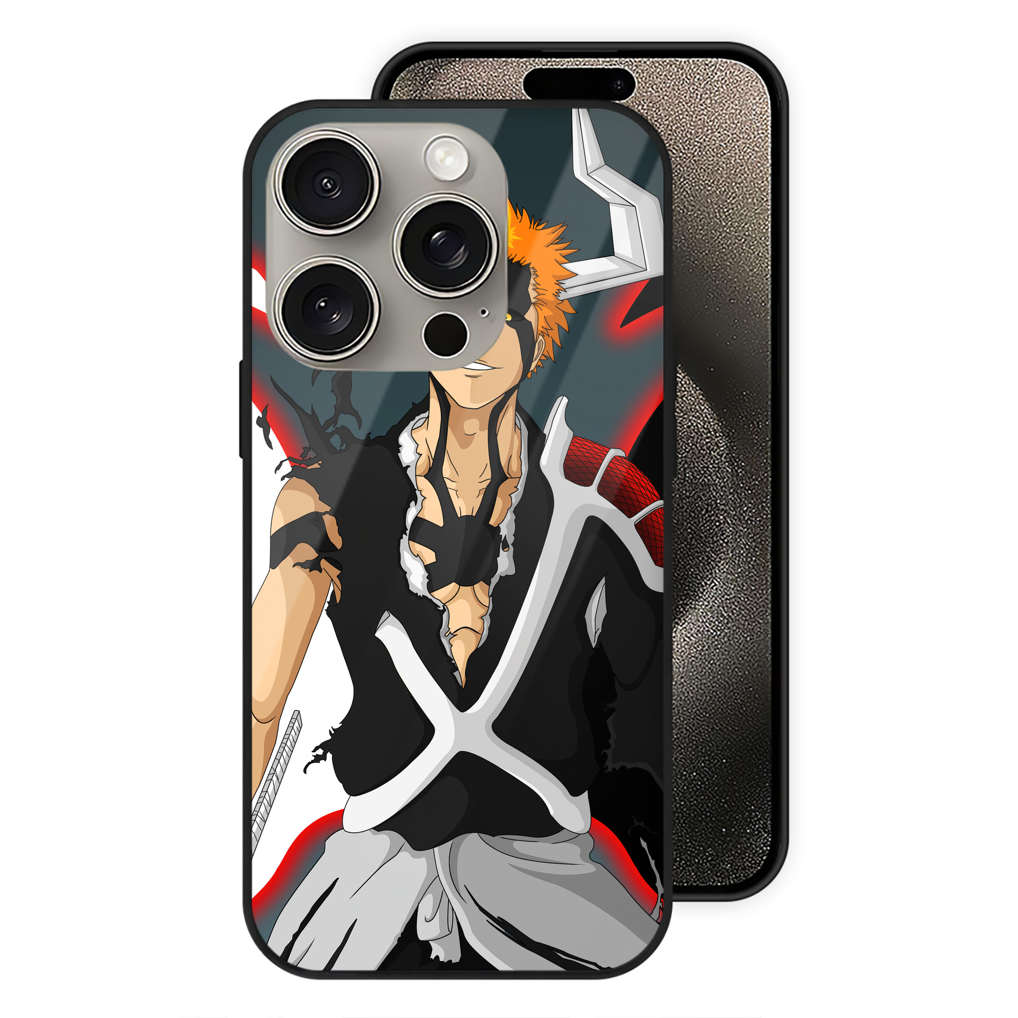 （画像用） ブリーチ BLEACH 【iPhone15Pro対応】スマホケース 耐衝撃＆黄変防止 背面ガラス