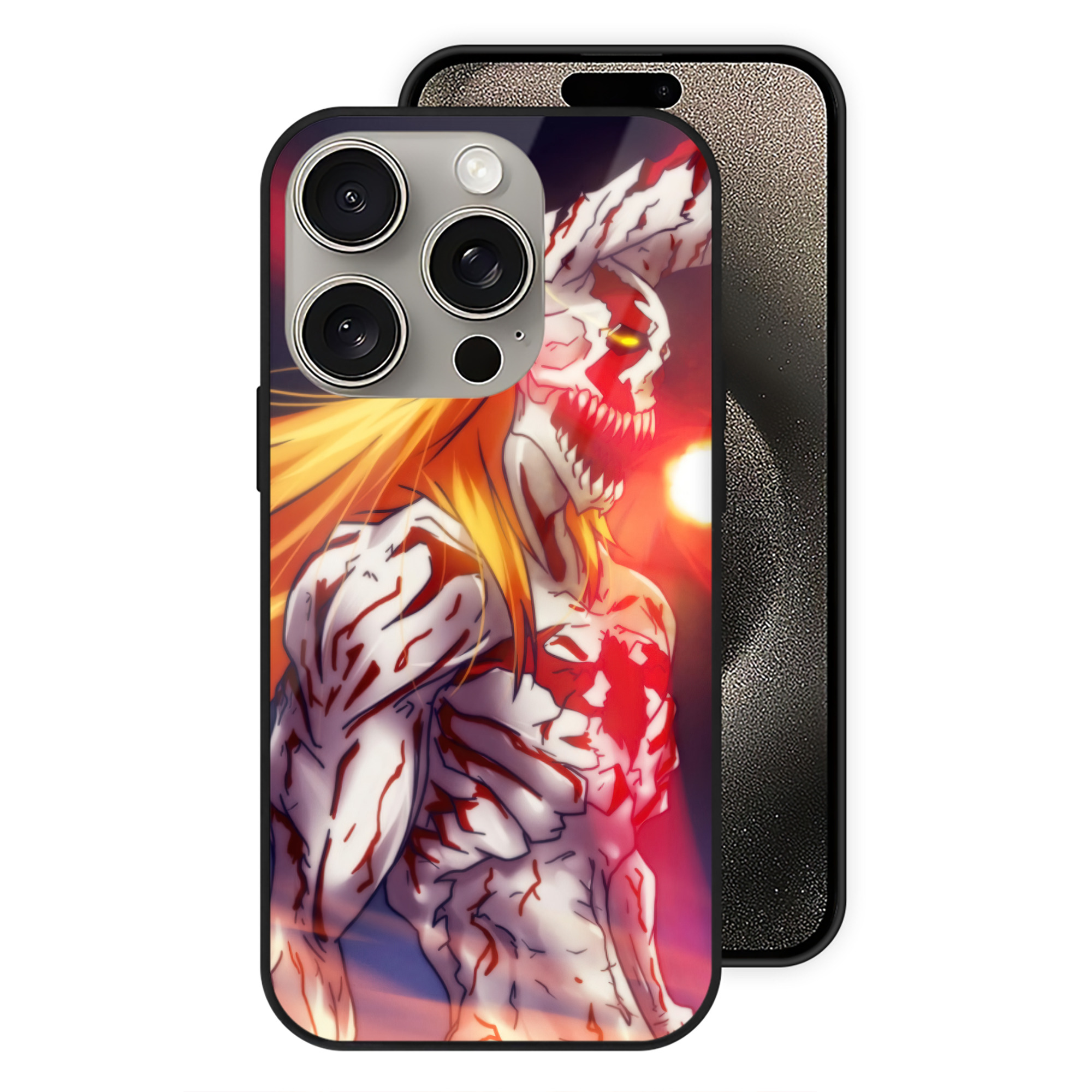 （画像用） ブリーチ BLEACH 【iPhone15Pro対応】スマホケース 耐衝撃＆黄変防止 背面ガラス