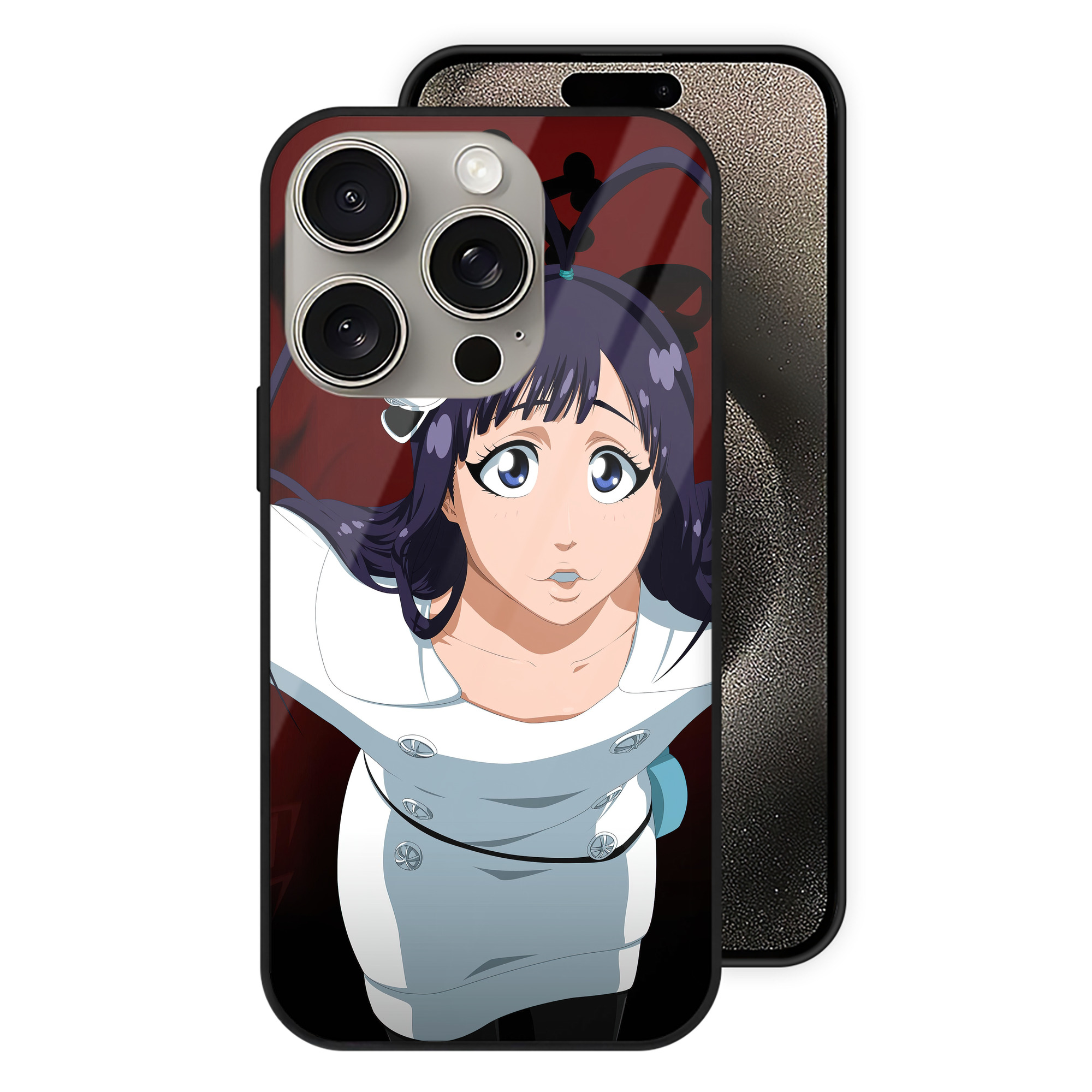 （画像用） ブリーチ BLEACH 【iPhone15Pro対応】スマホケース 耐衝撃＆黄変防止 背面ガラス